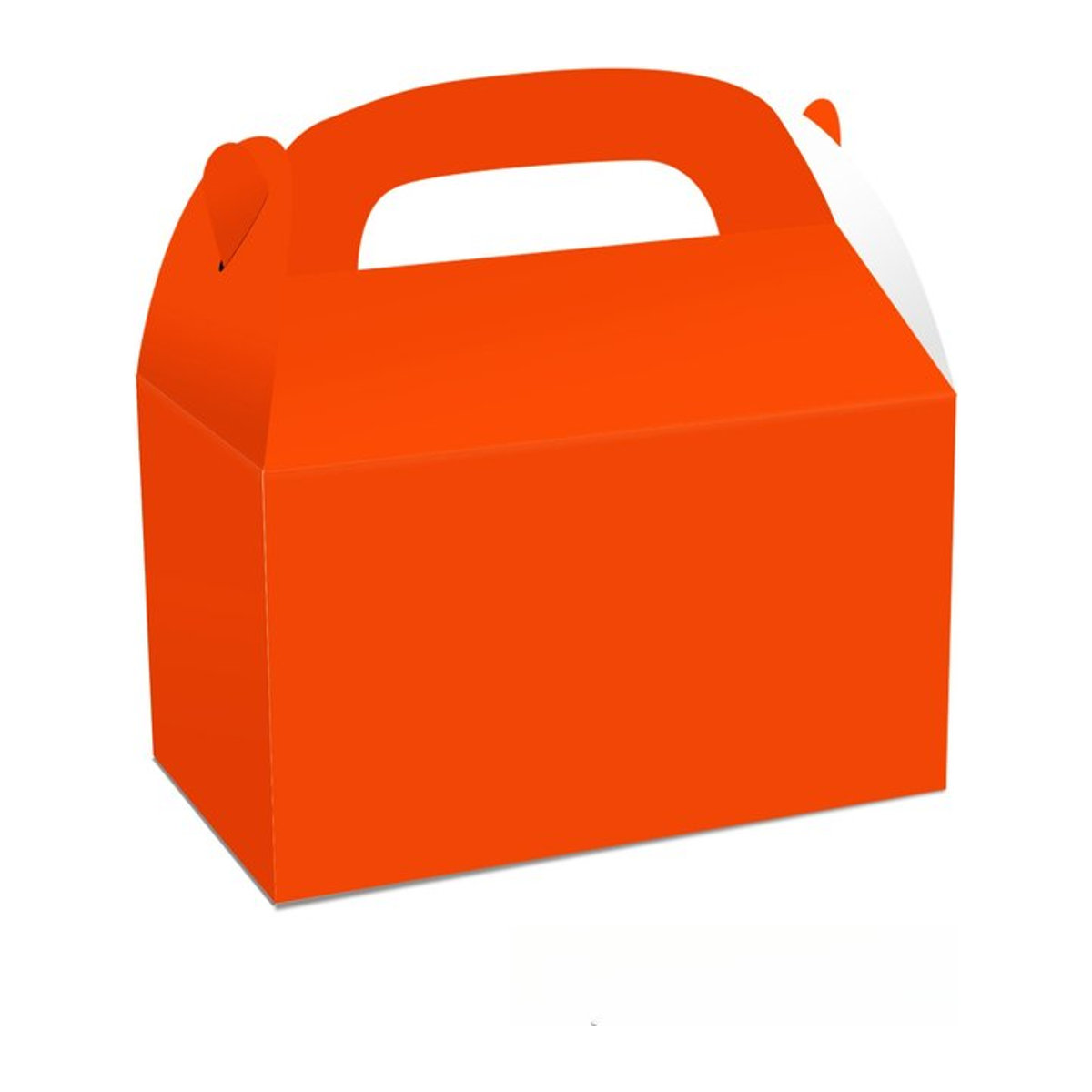 Einfarbige Bonbonschachtel aus Papier in Blau oder Orange für Geburtstage und Hochzeiten - Bild 1