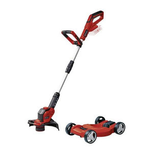 Einhell Akku-Rasentrimmer Power X-Change GE-CT 18/28 Li TC-Solo 18V in Rot/Schwarz mit einer maximalen Schnittbreite von 28 cm