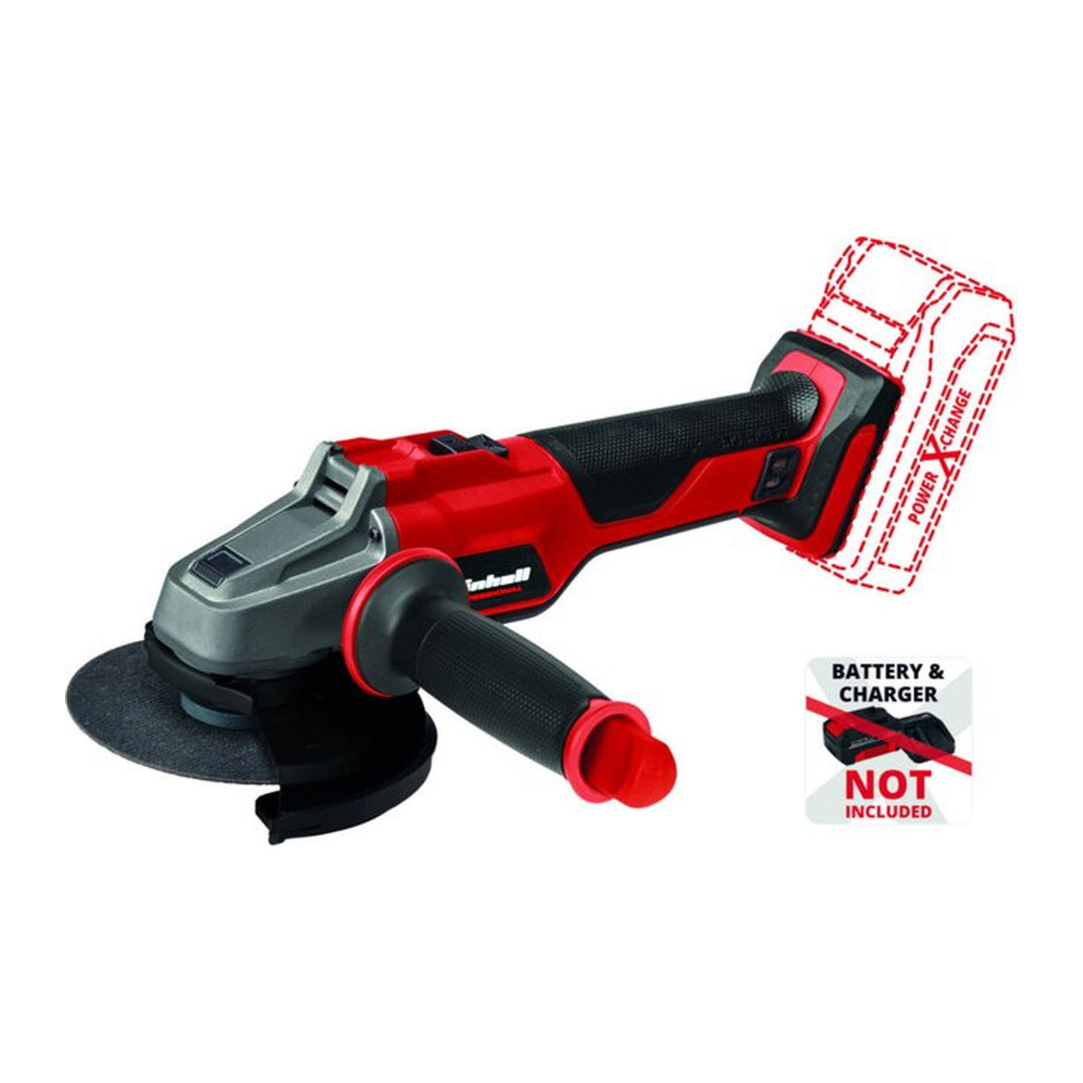 Einhell Akku-Winkelschleifer AXXIO 18/125 Solo 18V in Rot - Bild 1