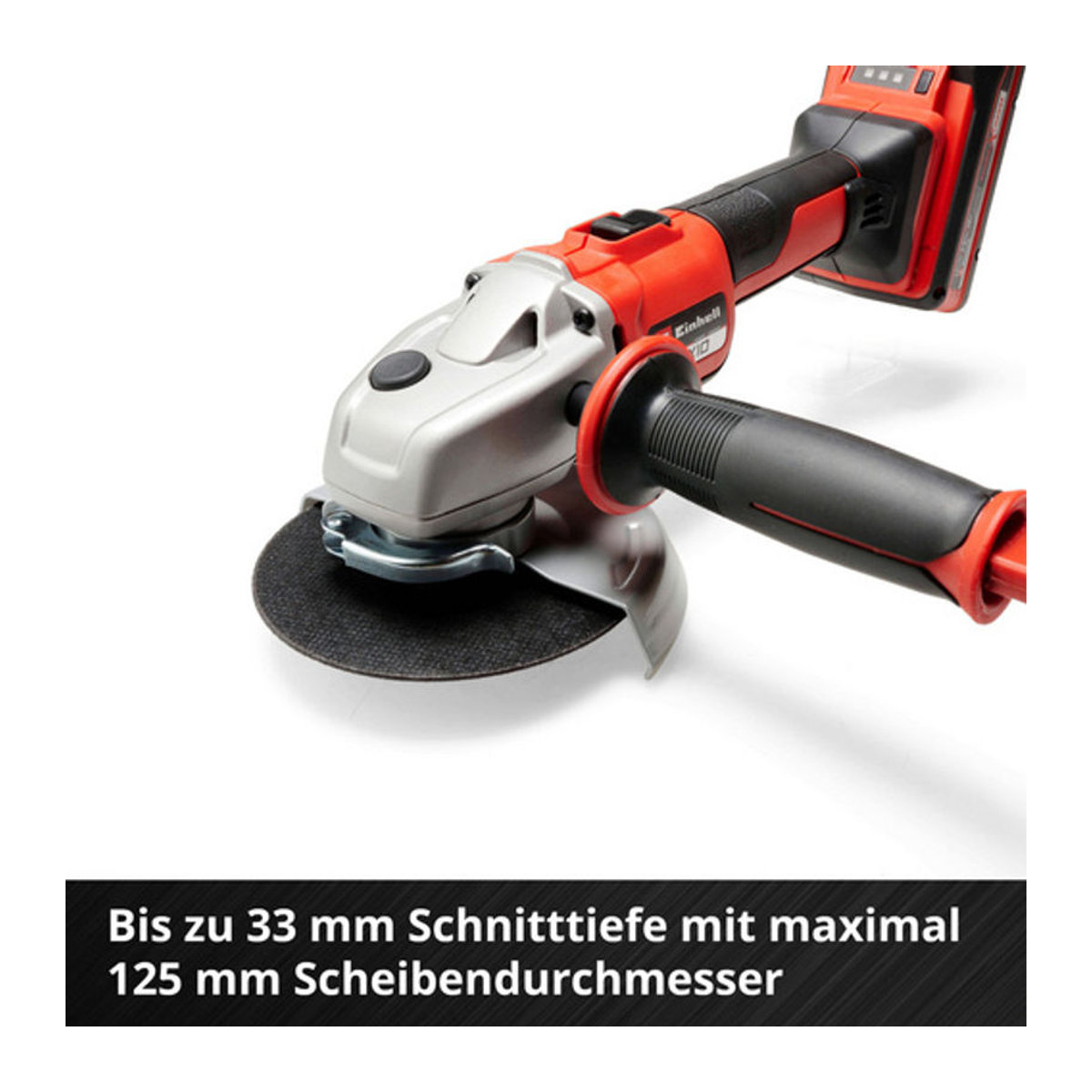 Einhell Akku-Winkelschleifer AXXIO 18/125 Solo 18V in Rot - Bild 3