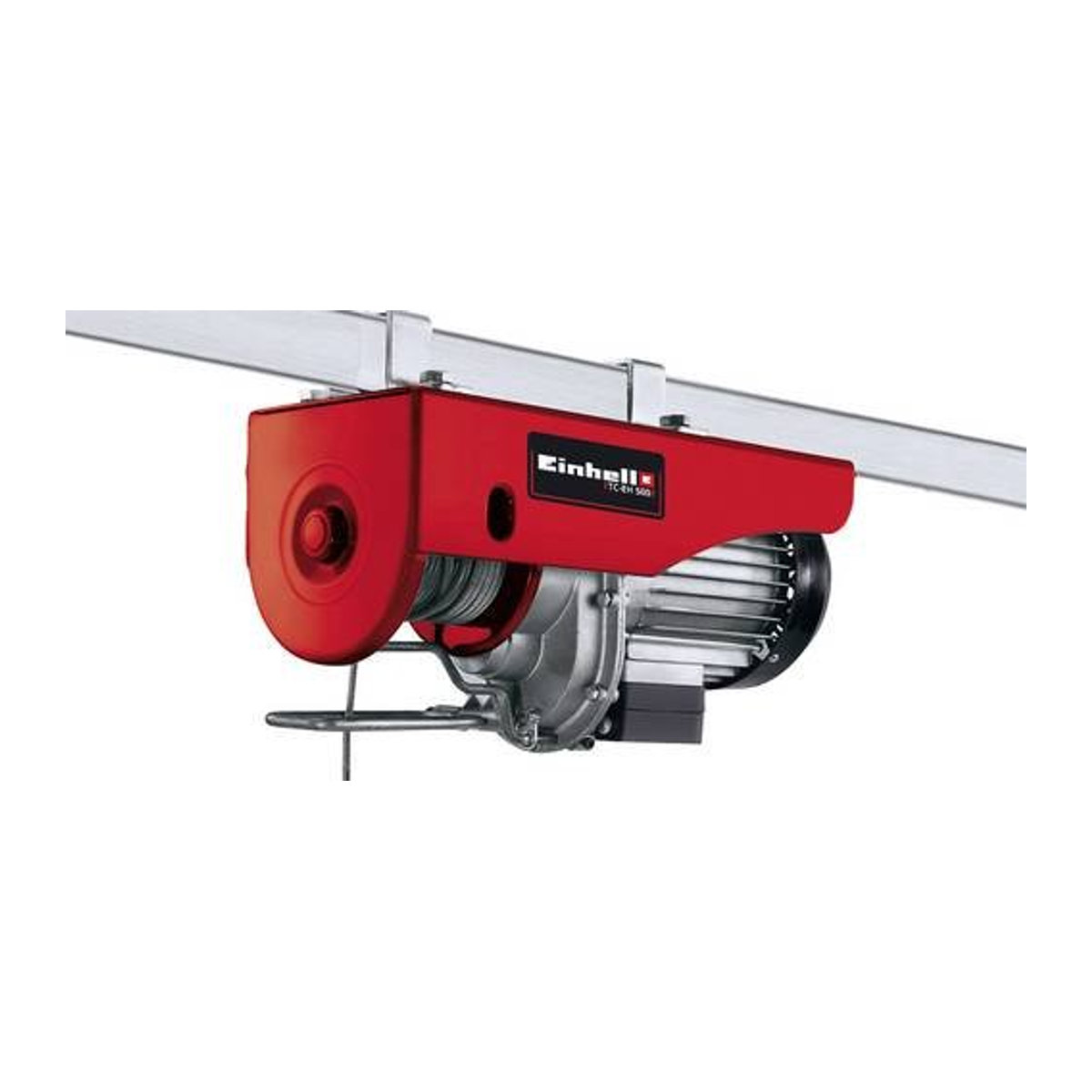 Einhell TC-EH Elektrischer Seilhebezug mit Umlenkrolle in Rot, Tragfähigkeit 500 kg - Bild 1