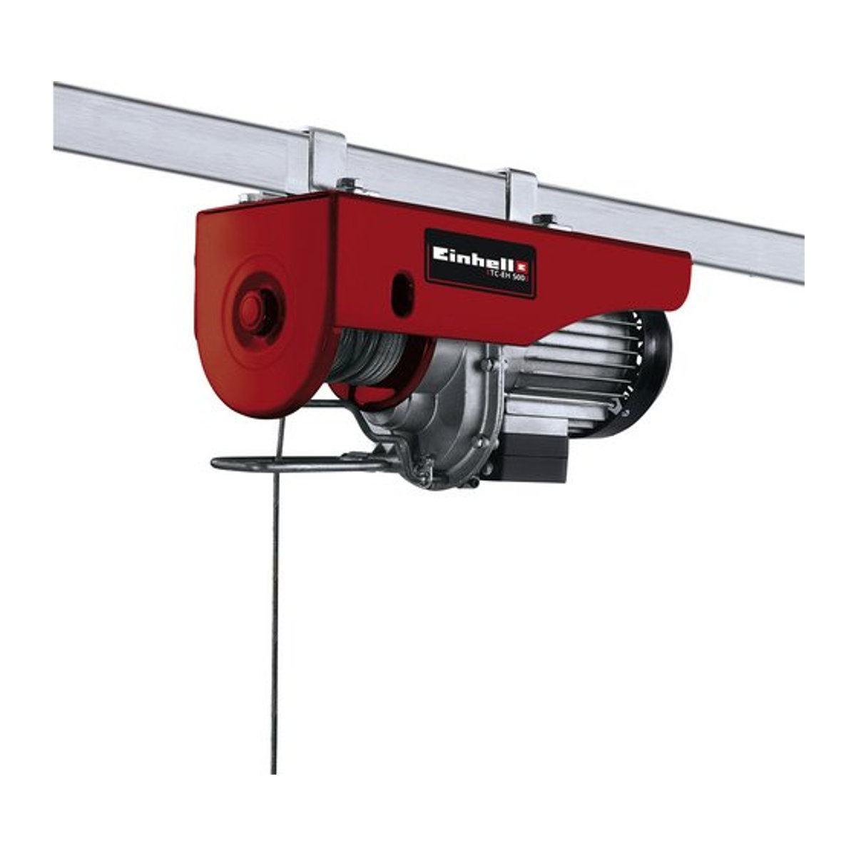 Einhell TC-EH Elektrischer Seilhebezug mit Umlenkrolle in Rot, Tragfähigkeit 500 kg - Bild 2