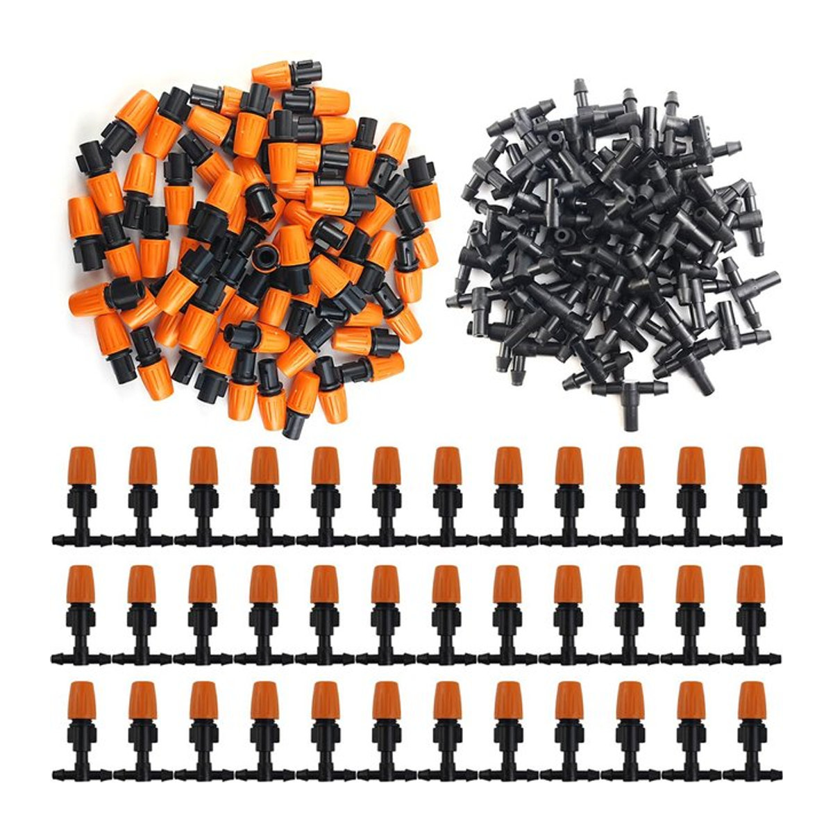 Einstellbare Mikrospray-Bewässerungsdüsen für die Gartenbewässerung, 1/4 Zoll Tropfbewässerung und Nebeldüsen - Bild 1
