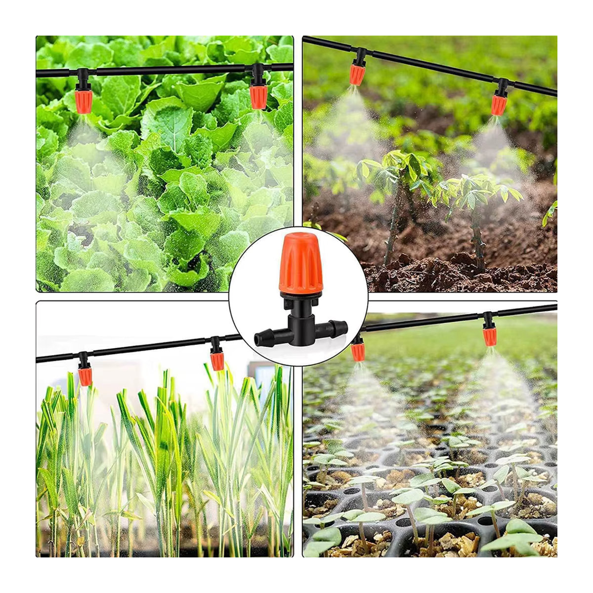 Einstellbare Mikrospray-Bewässerungsdüsen für die Gartenbewässerung, 1/4 Zoll Tropfbewässerung und Nebeldüsen - Bild 5