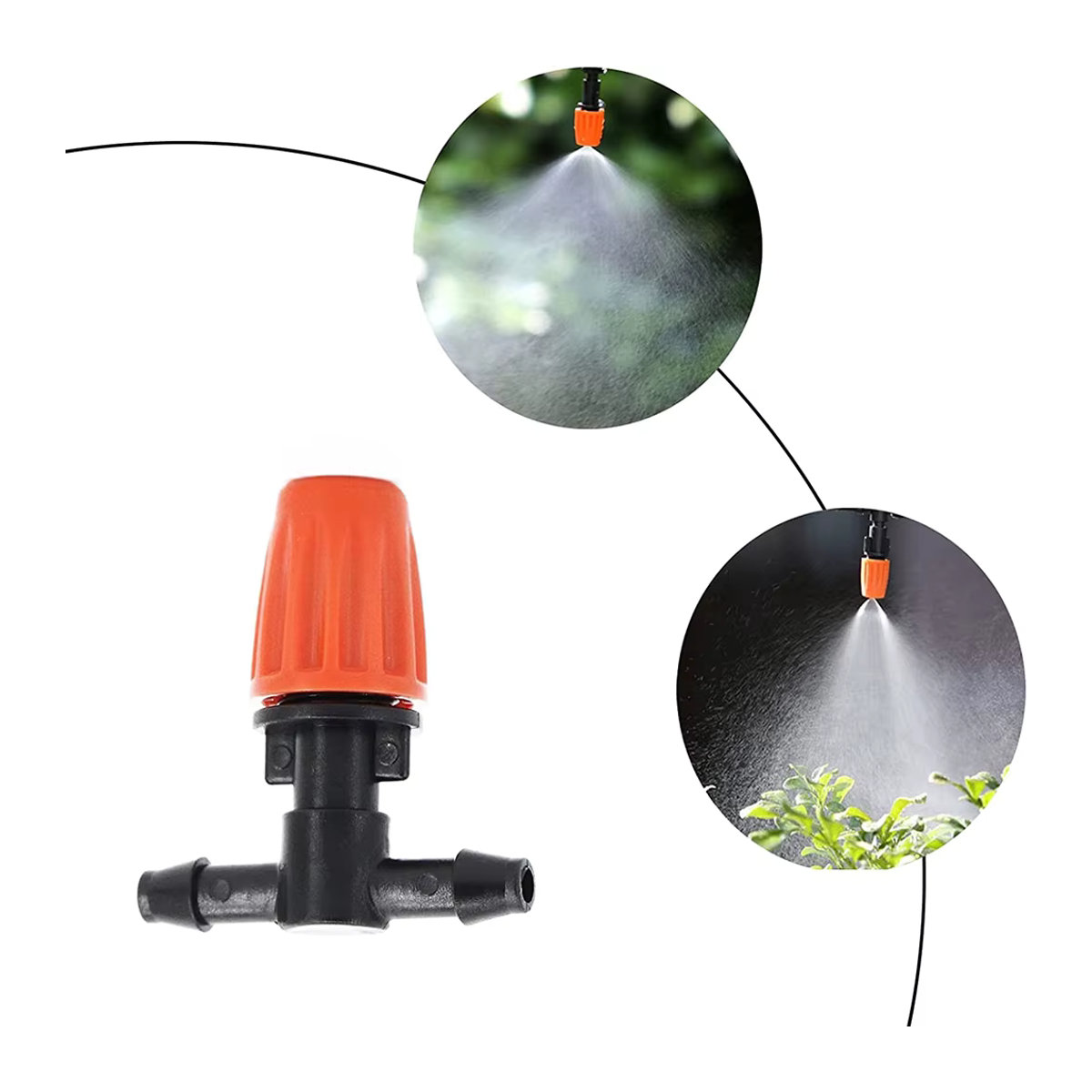 Einstellbare Mikrospray-Bewässerungsdüsen für die Gartenbewässerung, 1/4 Zoll Tropfbewässerung und Nebeldüsen - Bild 6