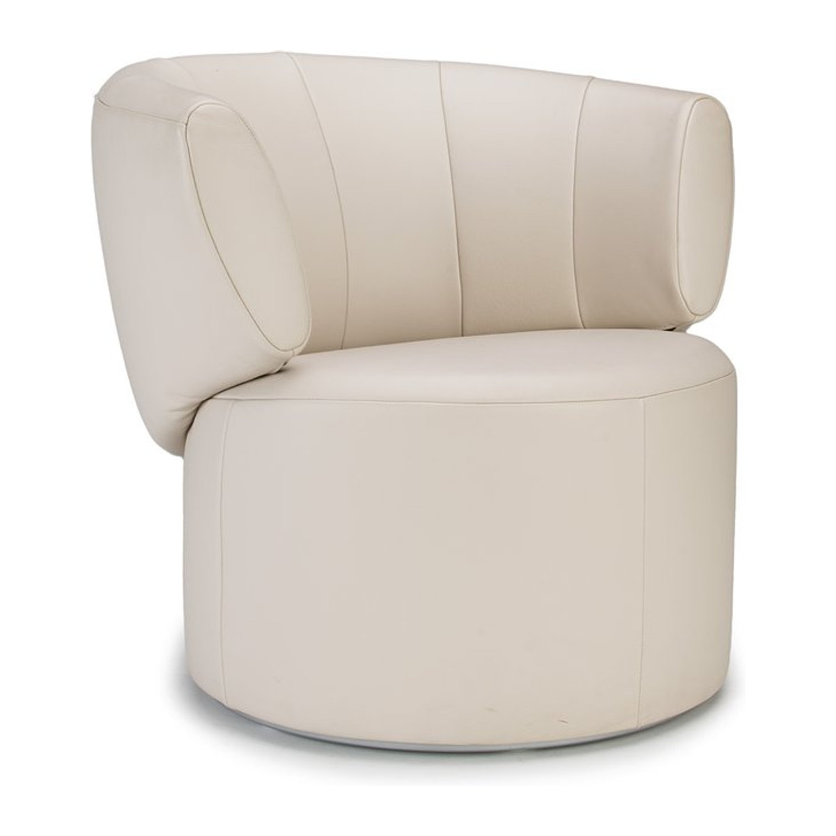 Einzelsessel Rolf Benz 684 aus Echtleder in Grau, Silber oder Beige im modernen Design - Bild 1