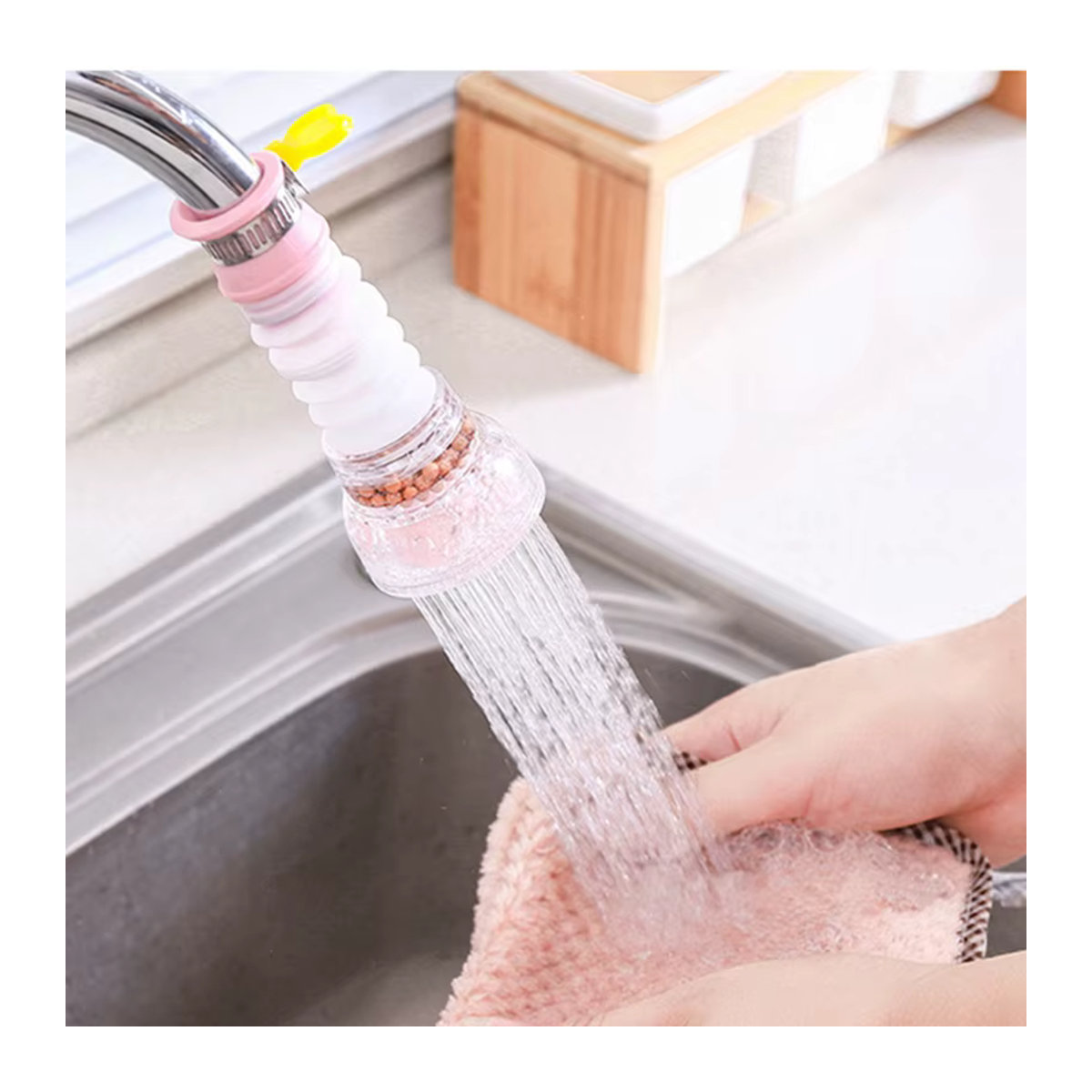 Einziehbarer Wasserhahn-Wasserfilter für dein Waschbecken - Bild 3