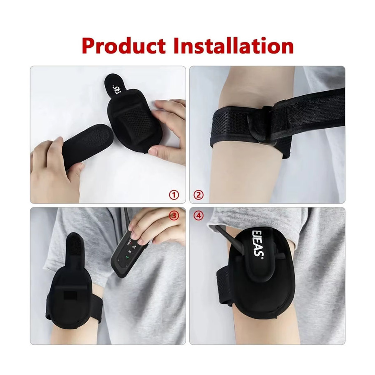 EJEAS Verstellbare Nylon-Interphone-Hüllen Armbandtaschen in Schwarz für V6C Pro V4C Plus VNETPHONE V6C FBIM - Bild 6