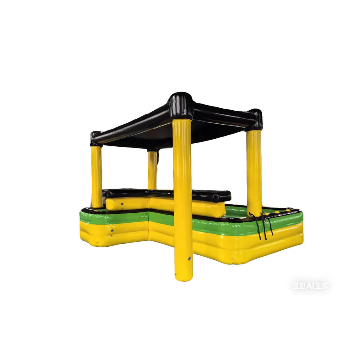 Ejia Maßgefertigter faltbarer aufblasbarer Pool mit Überdachung im Pub-Haus-Design aus PVC für Gartenpartys und Outdoor-Treffen - Bild 2