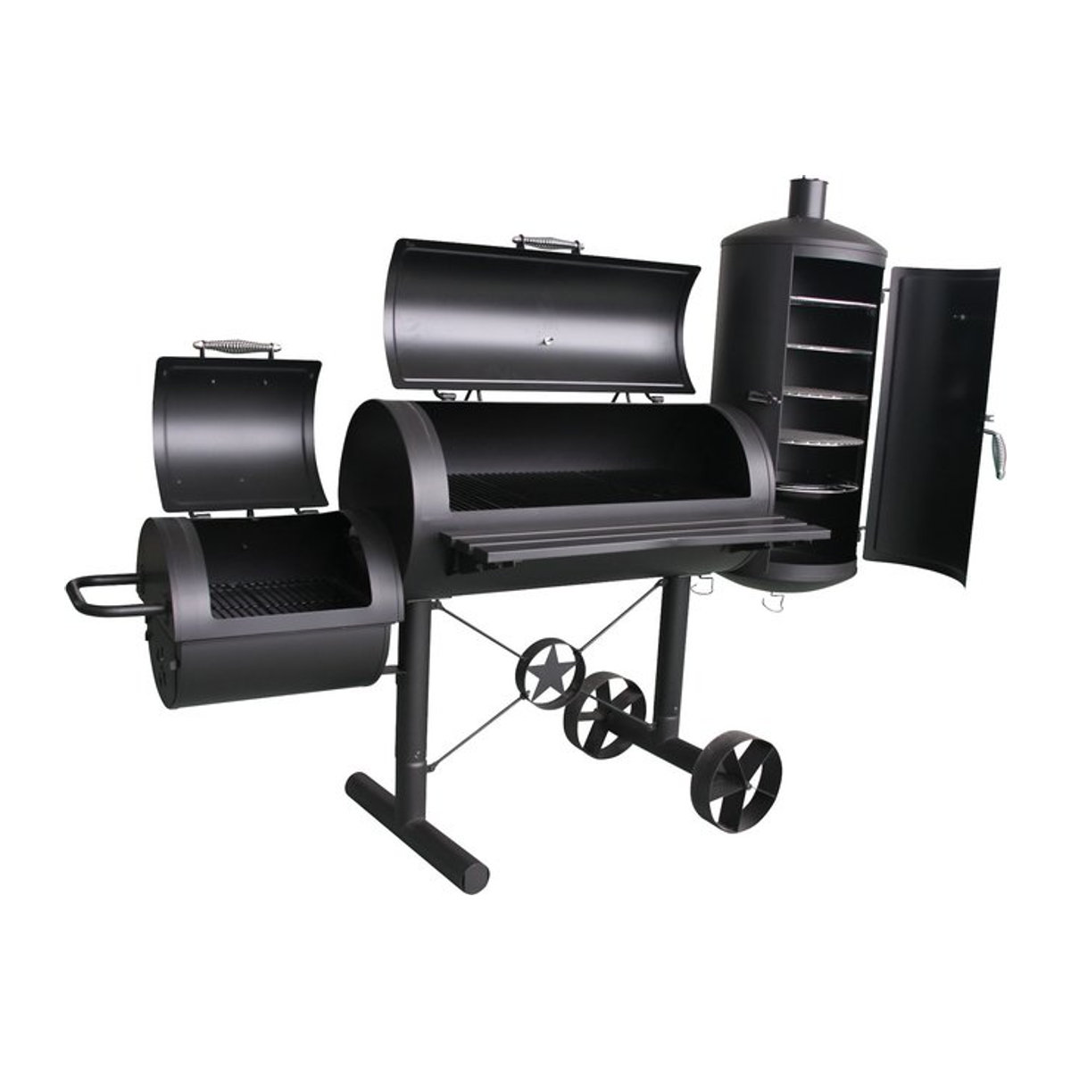 El Fuego Kiona Smoker Holzkohle Smoker in Schwarz - Bild 1