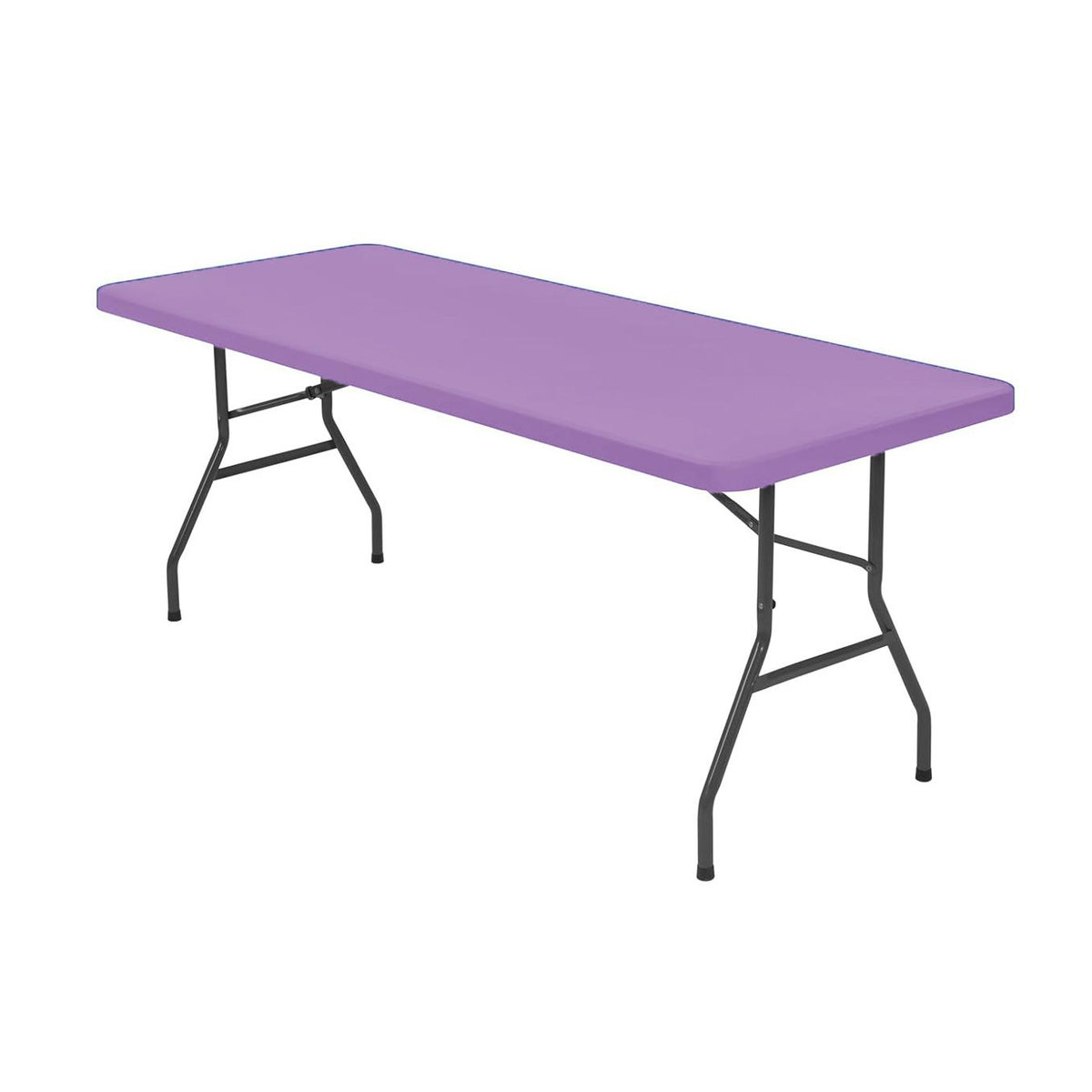 Elastische Tischdecke für Klapptische von NanHeng in Lichtlila, Waschbarer Spannstoff-Tischbezug für Picknick, Camping und Indoor & Outdoor, B: 244 cm, T: 76 cm - Bild 1