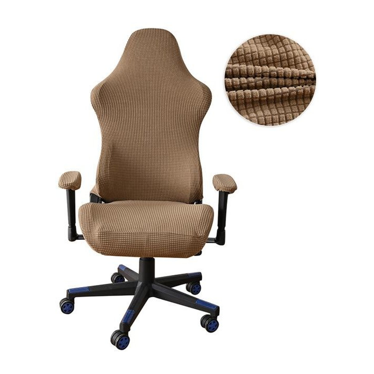 Elastischer Gaming-Sessel-Sitzbezug von A Family Of Home Textiles in Beige für E-Sport- und Bürostühle - Bild 1