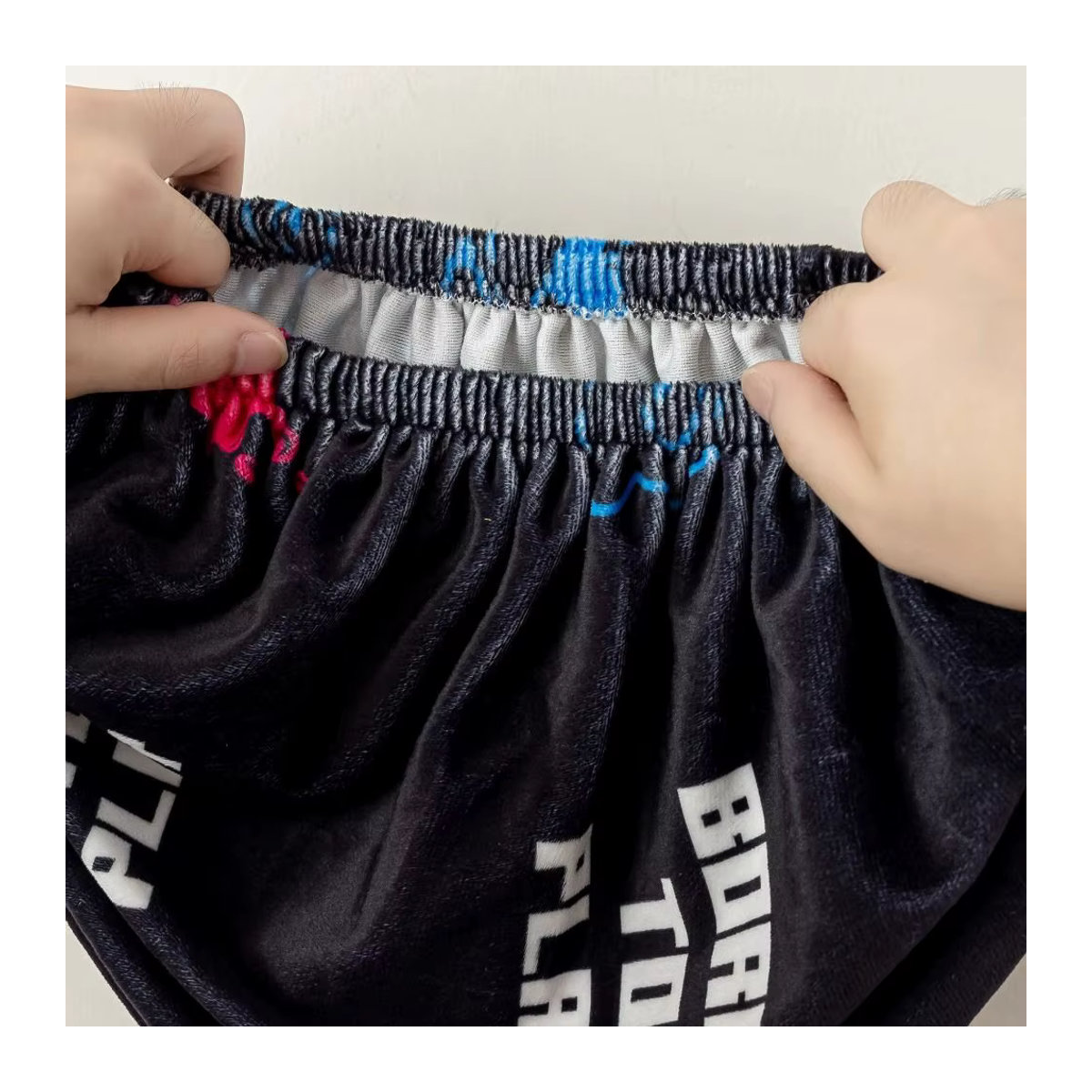 Elastischer Gaming-Stuhlbezug aus Textil in Schwarz für Bürostühle und Drehstühle - Bild 2