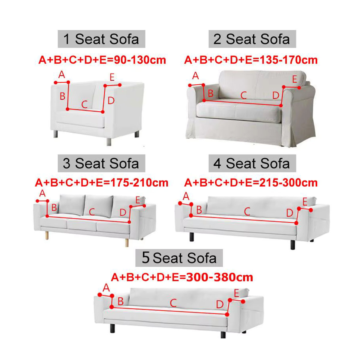 Elastischer Jacquard-Sofabezug für L-förmige Ecksofas in Blau oder Grün für 1 bis 4 Sitzplätze - Bild 2