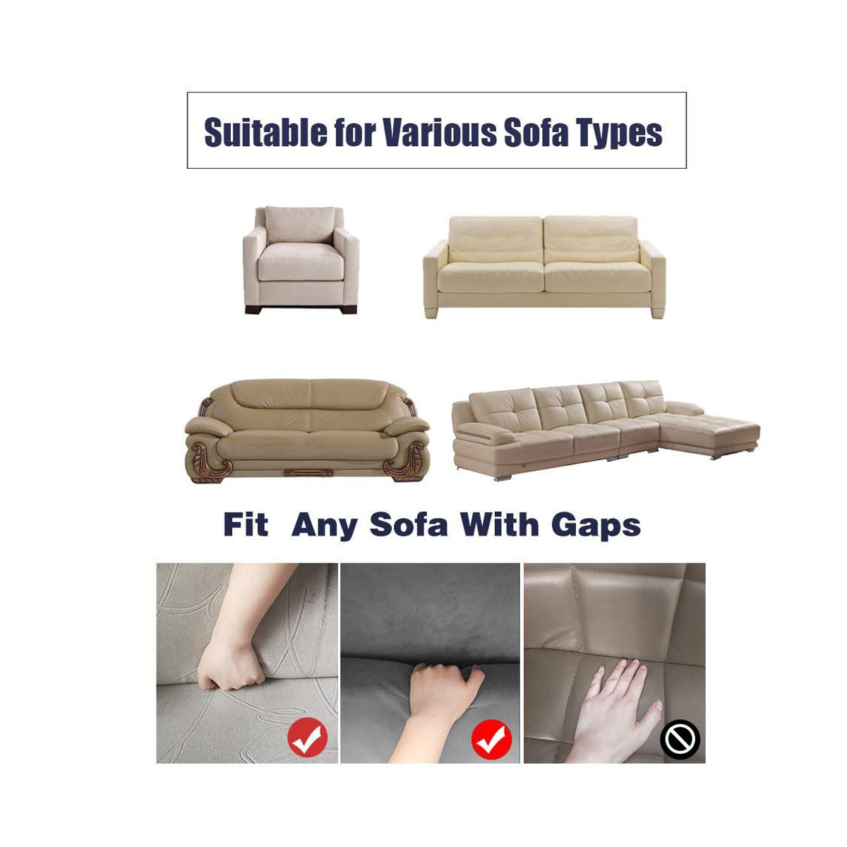 Elastischer Samt-Sofabezug von Your Warm Home für 3-Sitzer, mehrfarbig, L-förmiger Ecksofa-Plüschbezug für dein Wohnzimmer - Bild 5