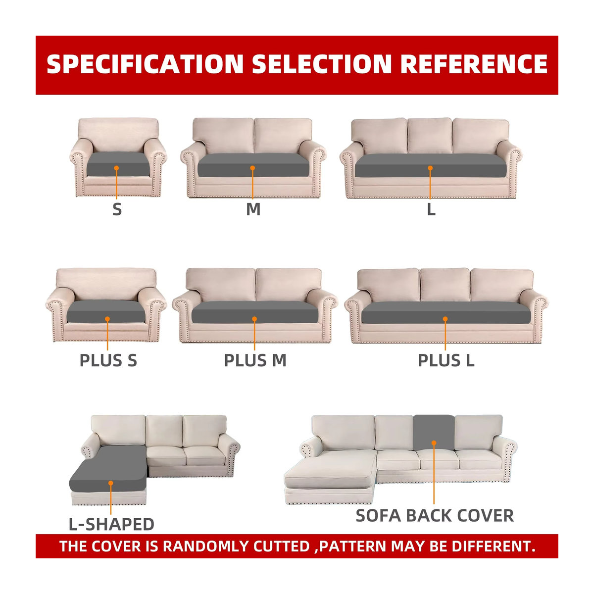 Elastischer Sofasitzkissenbezug mit floralem Druck für Ecksofas in L-Form, dehnbar und abnehmbar - Bild 2