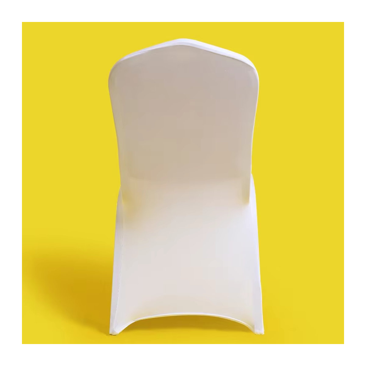 Elastischer Stuhlbezug in Weiß für Hochzeiten, Hotels und Restaurants, 1 oder 5 Stück - Bild 1