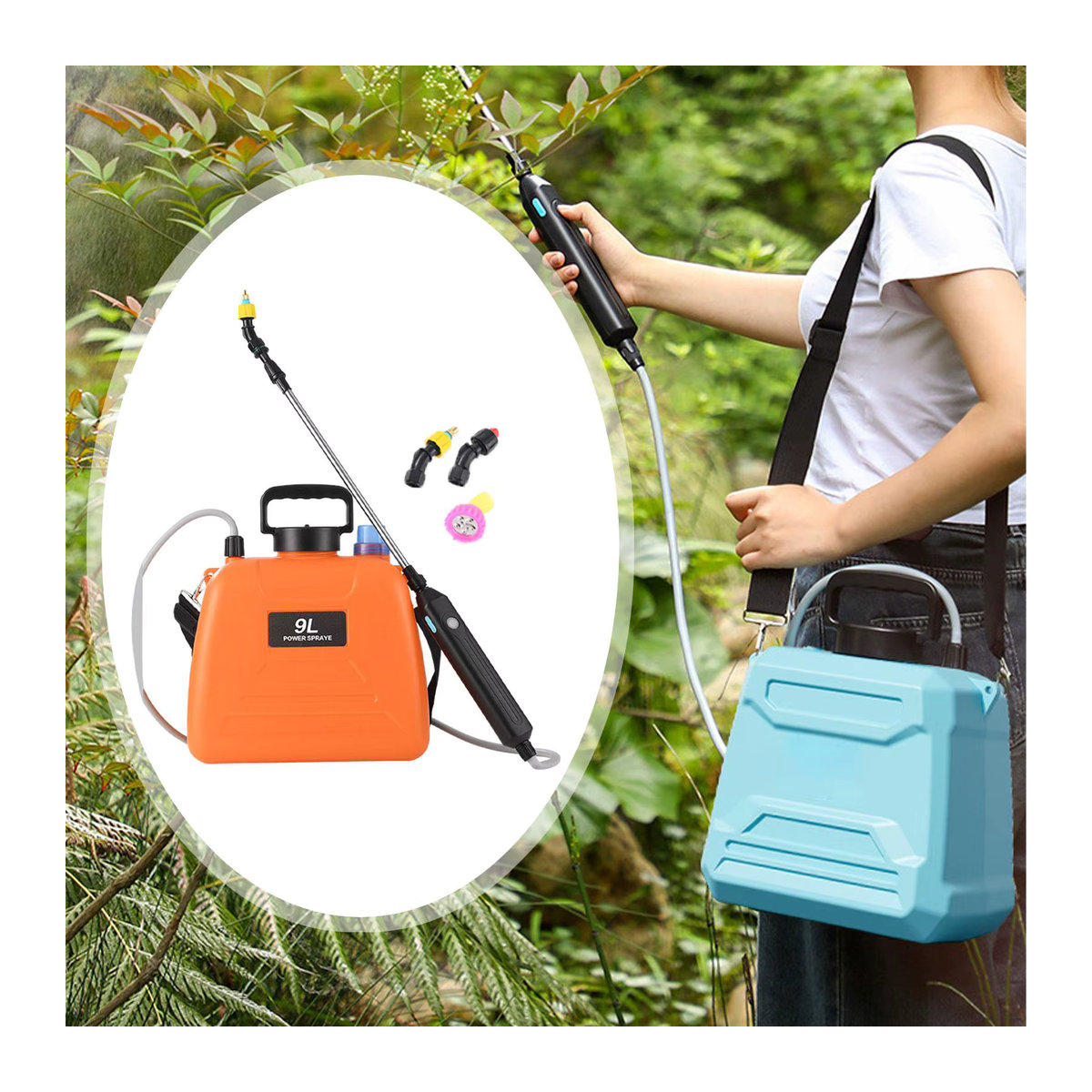 Elektrischer Garten-Sprayer mit Nebeldüsen und Wasserstandsskala zur Unkrautbekämpfung und Bewässerung - Bild 2