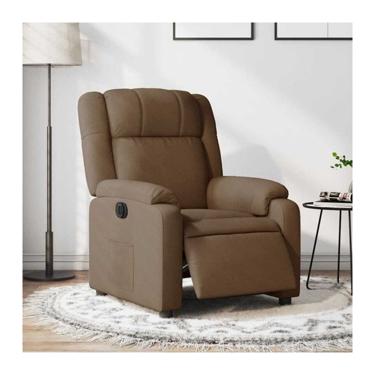 Elektrischer Relaxsessel von vidaxl in Braun aus Stoff und Polyester im modernen Design - Bild 1