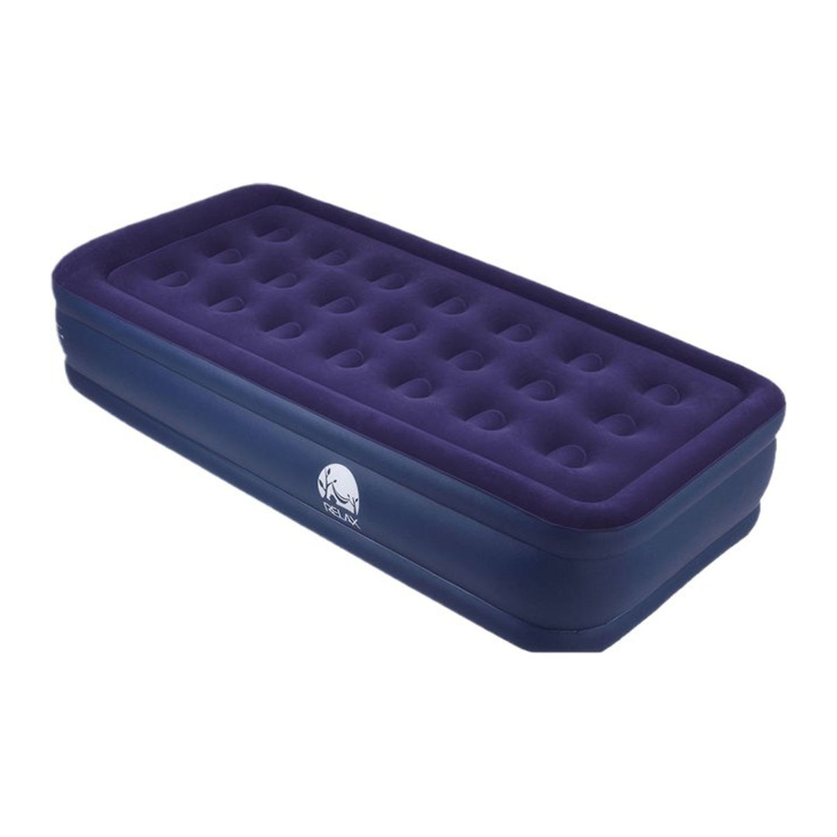 Elenxs Luftmatratze mit eingebauter Pumpe in Blau, bequem und wasserdicht - Bild 1