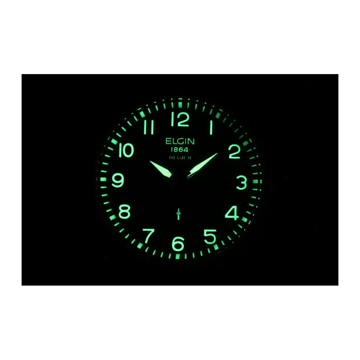 ELGIN Titanium Zonnewerk Radio-gestuurde Herren- und Damenuhr FK1431TI-GRP mit schwarzem Lederarmband und rundem Gehäuse - Bild 3
