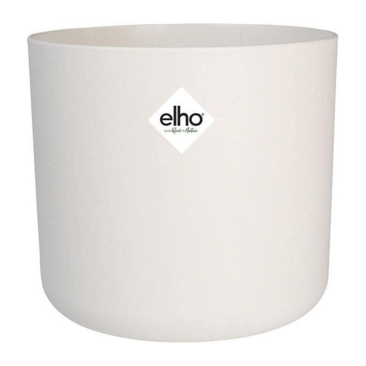 ELHO B.FOR Soft runder Blumentopf aus Kunststoff in Weiß, Durchmesser: 24,7 cm, Höhe: 23,3 cm - Bild 1