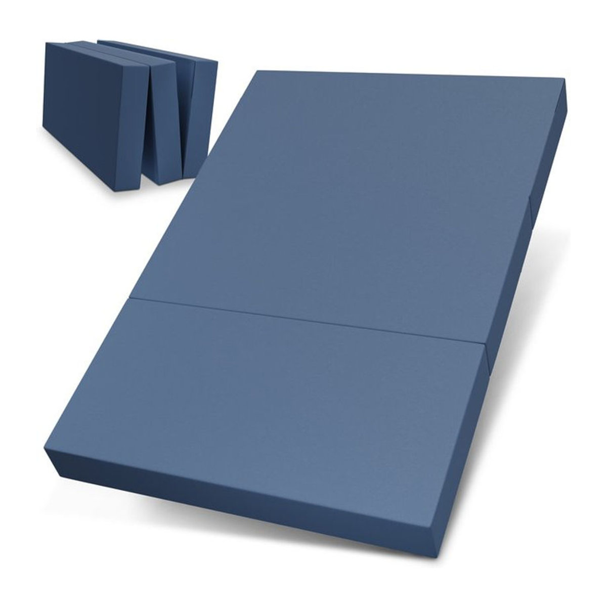 ELONEO Klappmatratze Gästematratze, Blau, B/T/H: 160 x 195 x 15 cm - Bild 1