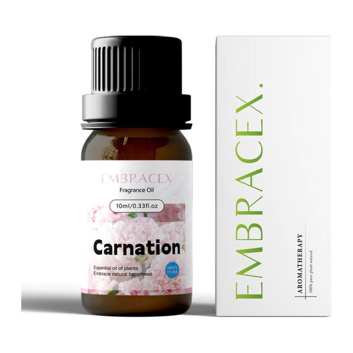 Embracex Ätherisches Anjeröl 10 ml in brauner Glasflasche mit floralem Duft für Diffusoren und Massageöle - Bild 1