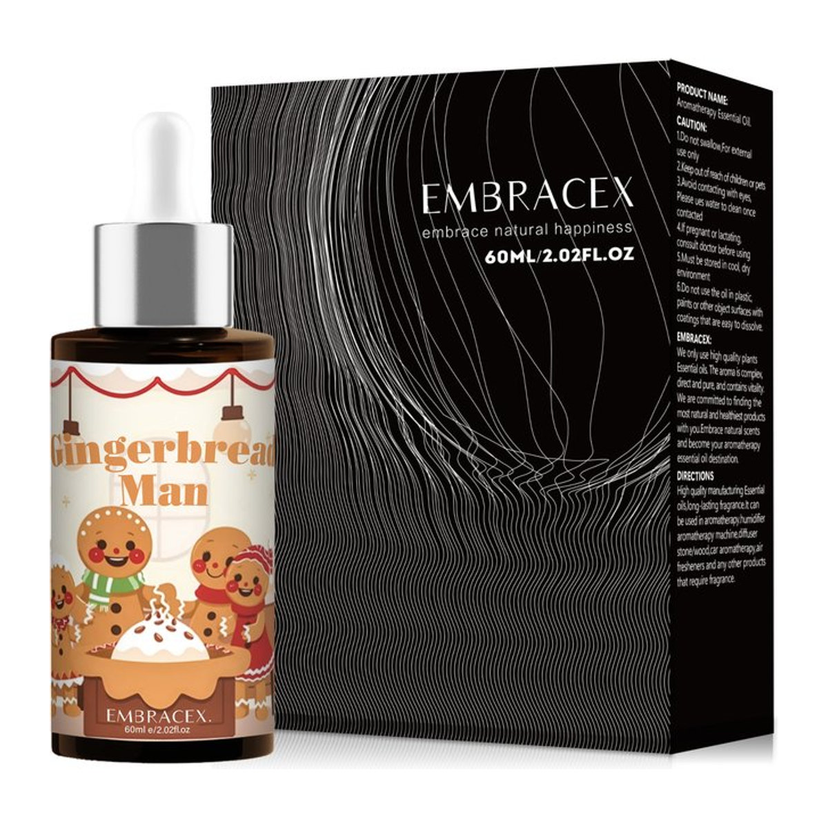 EMBRACEX Ätherisches Öl Lebkuchenmann Weihnachtsduft Spicy, 60 ml - Bild 1