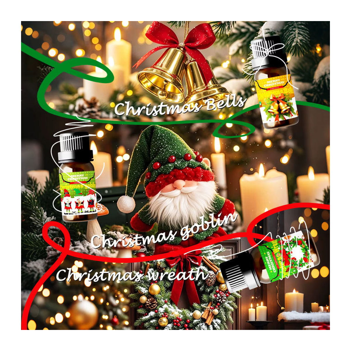 EMBRACEX Ätherisches Öl Weihnachtsglocken 10 ml in brauner Glasflasche für Hautpflege, Haarpflege und DIY-Projekte wie Kerzen oder Seife - Bild 2