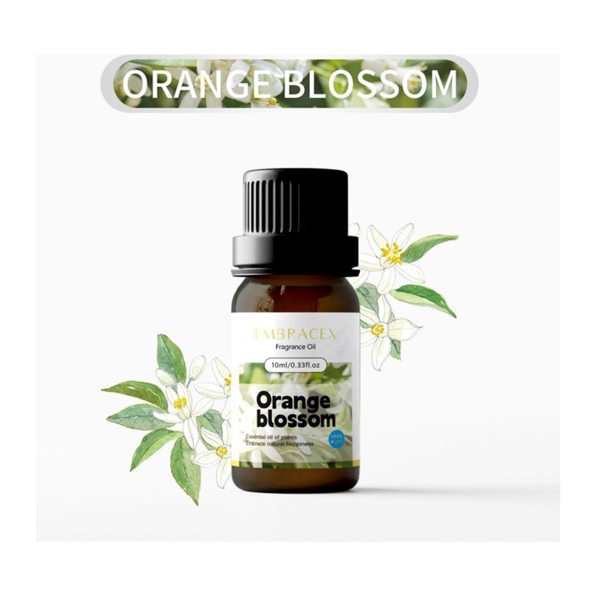 EMBRACEX Ätherisches Orangenblütenöl, floraler Duft für die Körperpflege, 10 ml - Bild 1