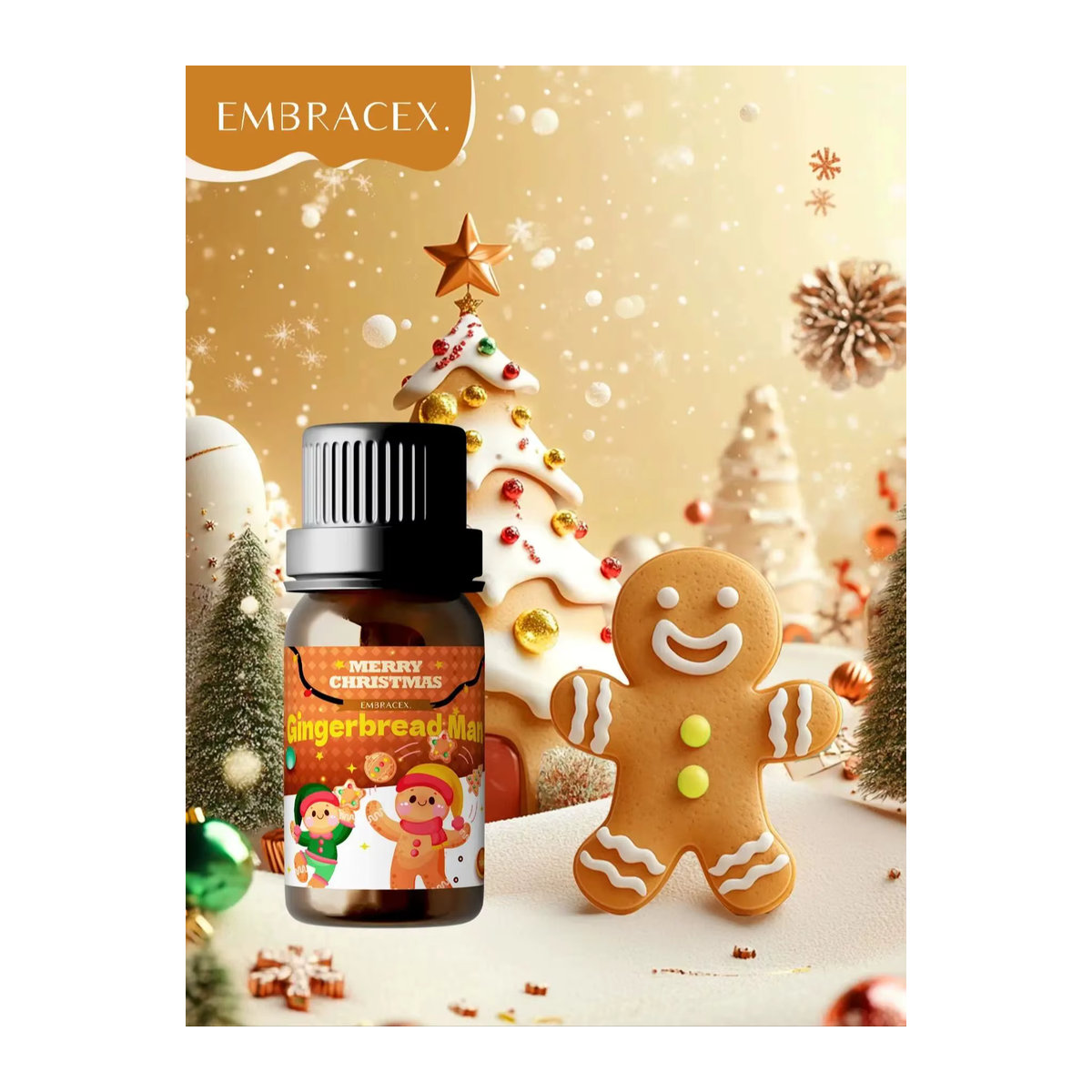 EMBRACEX Lebkuchenmann ätherisches Öl mit würzigem Aroma für Aromatherapie und Massage, 10 ml - Bild 4