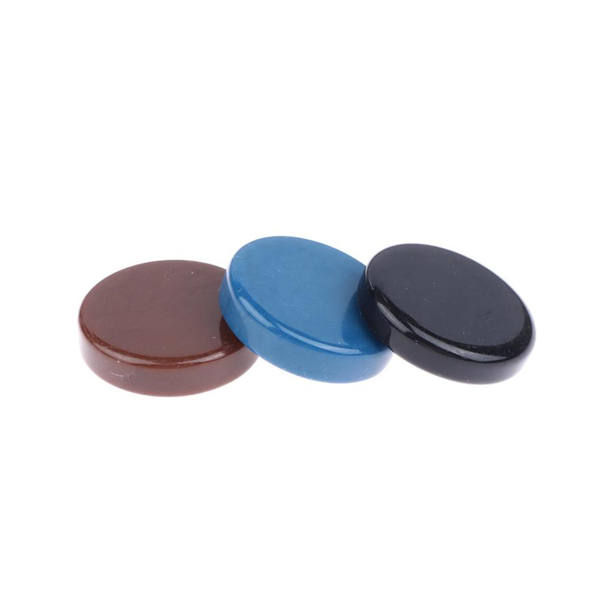 EmilyWoo Backgammon Schachfiguren aus Kunststoff, 15 Stück, Mehrfarbig und Schwarz, Durchmesser: 20 mm - Bild 6