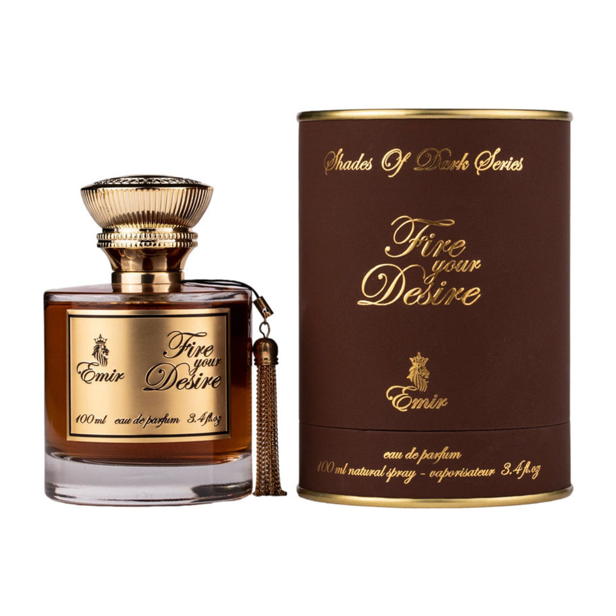 Emir Fire Your Desire Eau de Parfum für Damen und Herren 100ml Orientalisch Braun - Bild 3