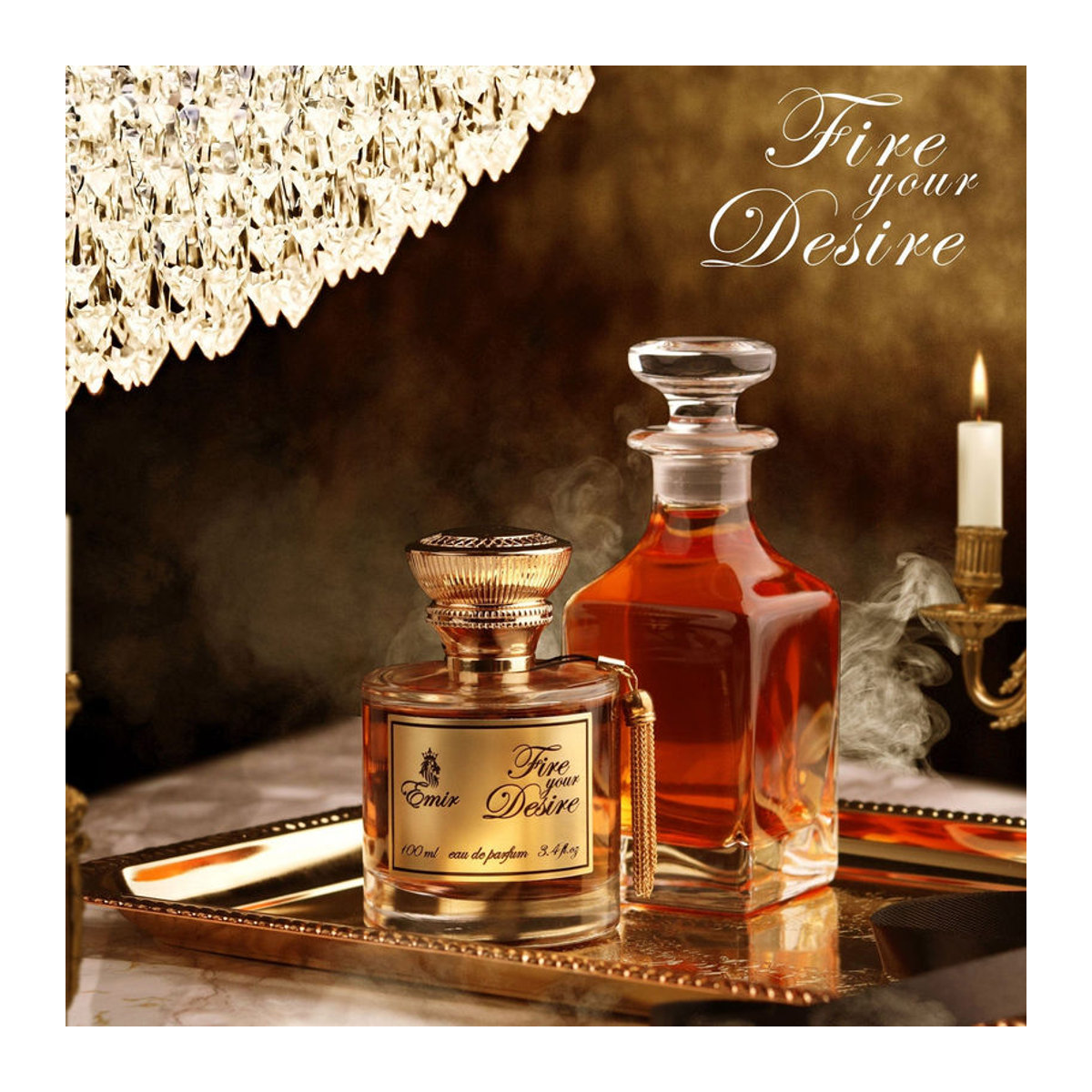 Emir Fire Your Desire Eau de Parfum für Damen und Herren 100ml Orientalisch Braun - Bild 5