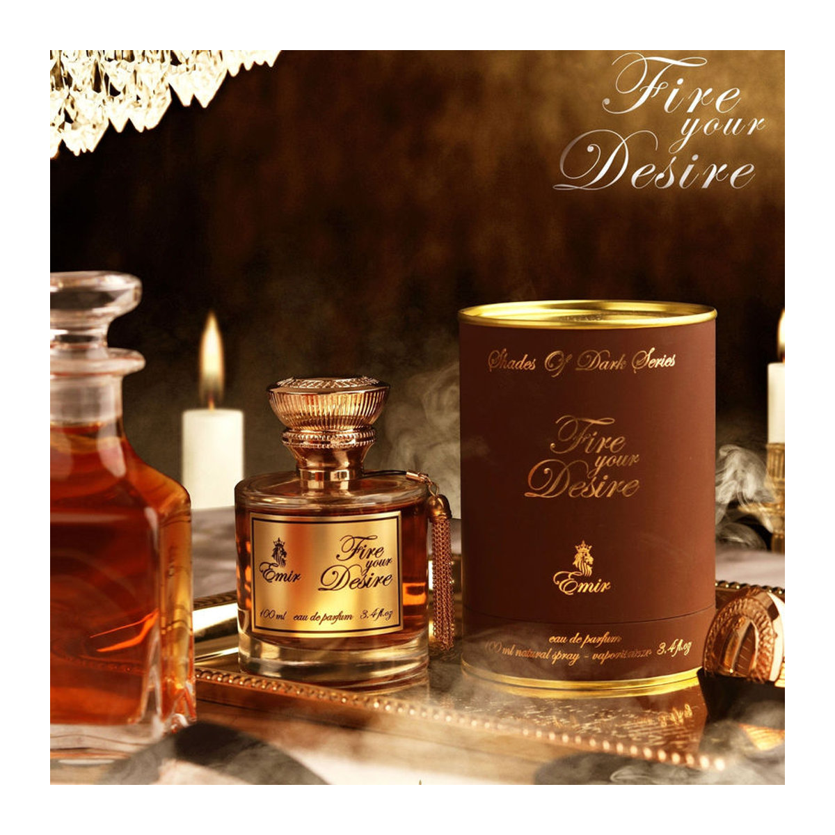Emir Fire Your Desire Eau de Parfum für Damen und Herren 100ml Orientalisch Braun - Bild 6