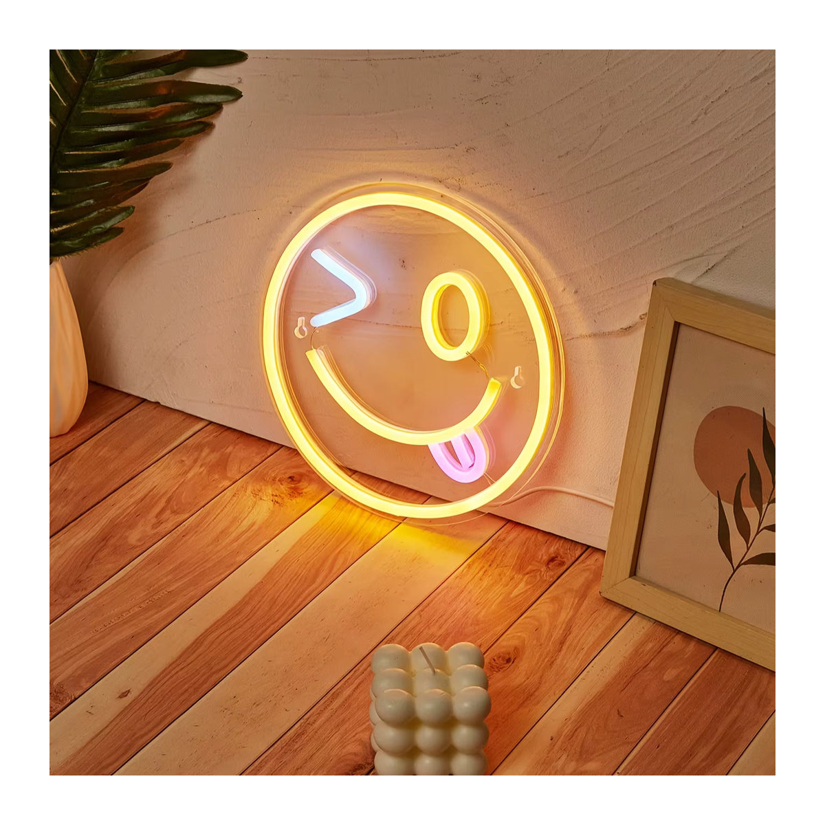 Emjoy LED-Leuchtzeichen in Bunt für Wand- und Tischdekoration in Schlafzimmer, Hochzeit oder Feier - Bild 5