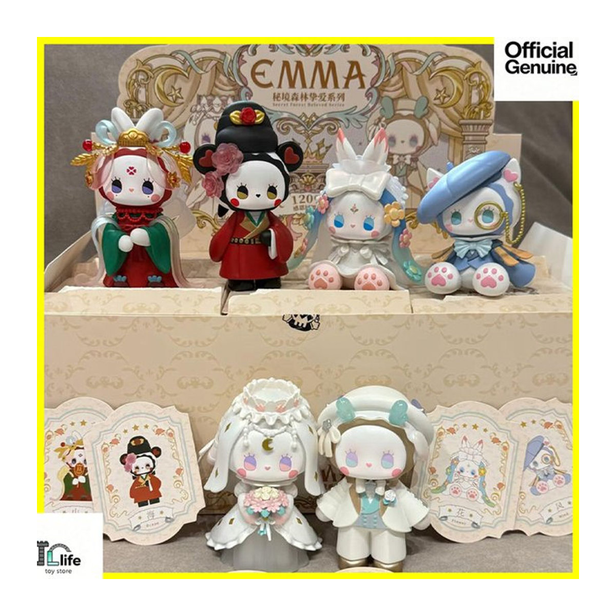 EMMA Secret Forest Beloved Series Blind Box Mystery Box mit Anime Figuren aus Kunststoff für deine Desktop Dekoration, mehrfarbig - Bild 1