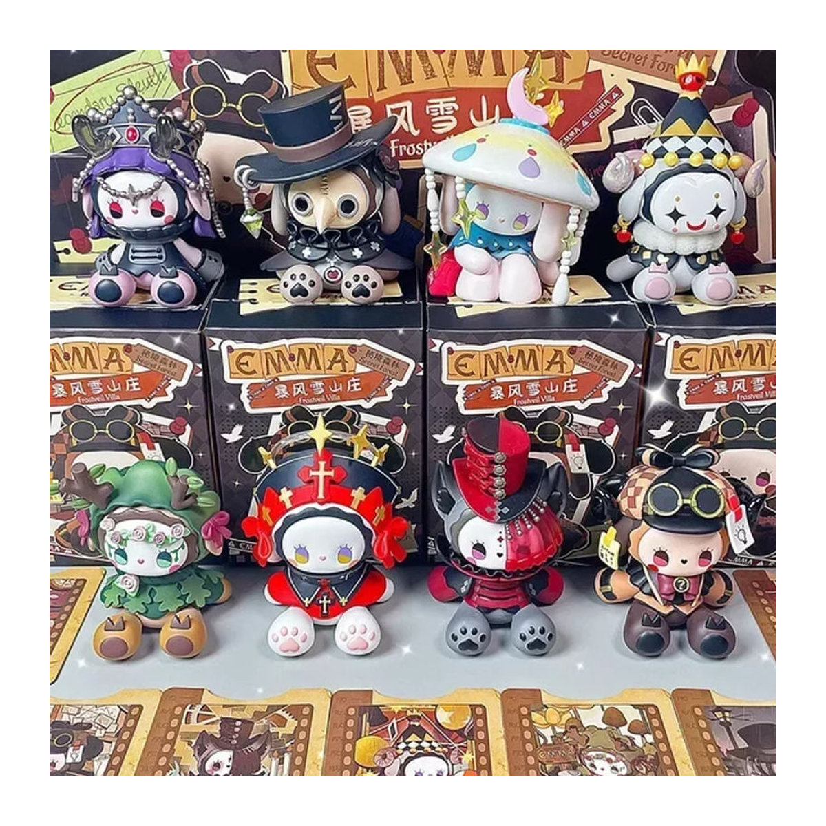 EMMA Secret Forest Snowstorm Mountain Series Blind Box – Mehrfarbige Actionfigur aus Kunststoff als Sammlerstück und Ornament - Bild 1