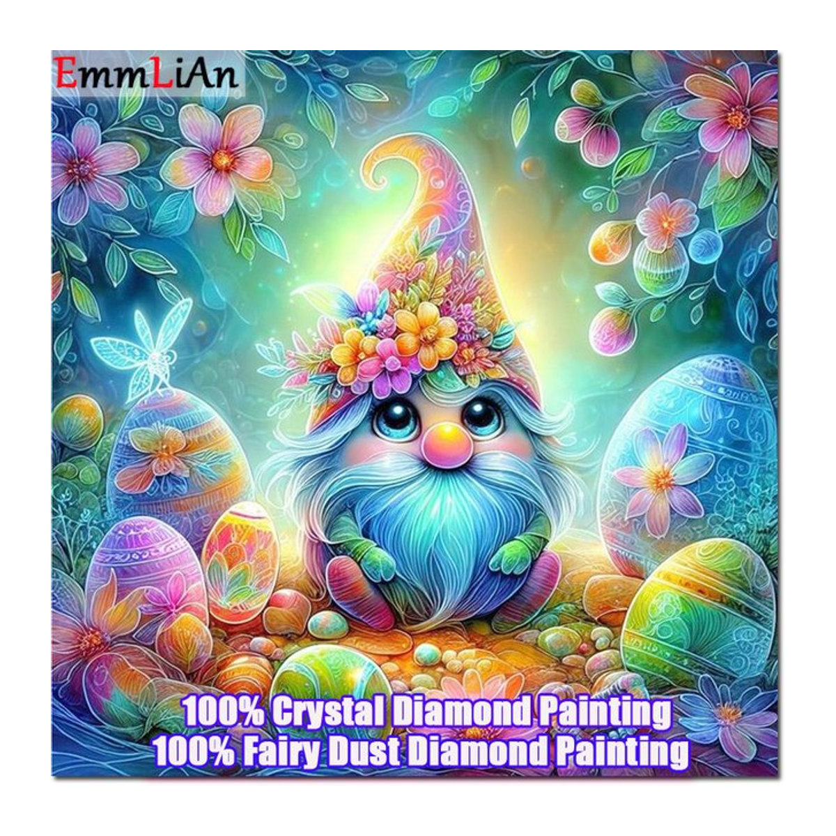 EmmLiAn Diamond Painting Set Zwerg Mosaik Stickerei mit Kristall Diamanten in Mehrfarbig - Bild 1