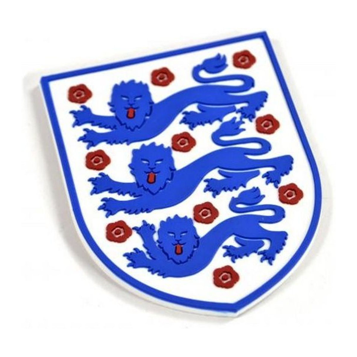 England FA 3D Crest Kühlschrankmagnet in Weiß und Blau - Bild 1