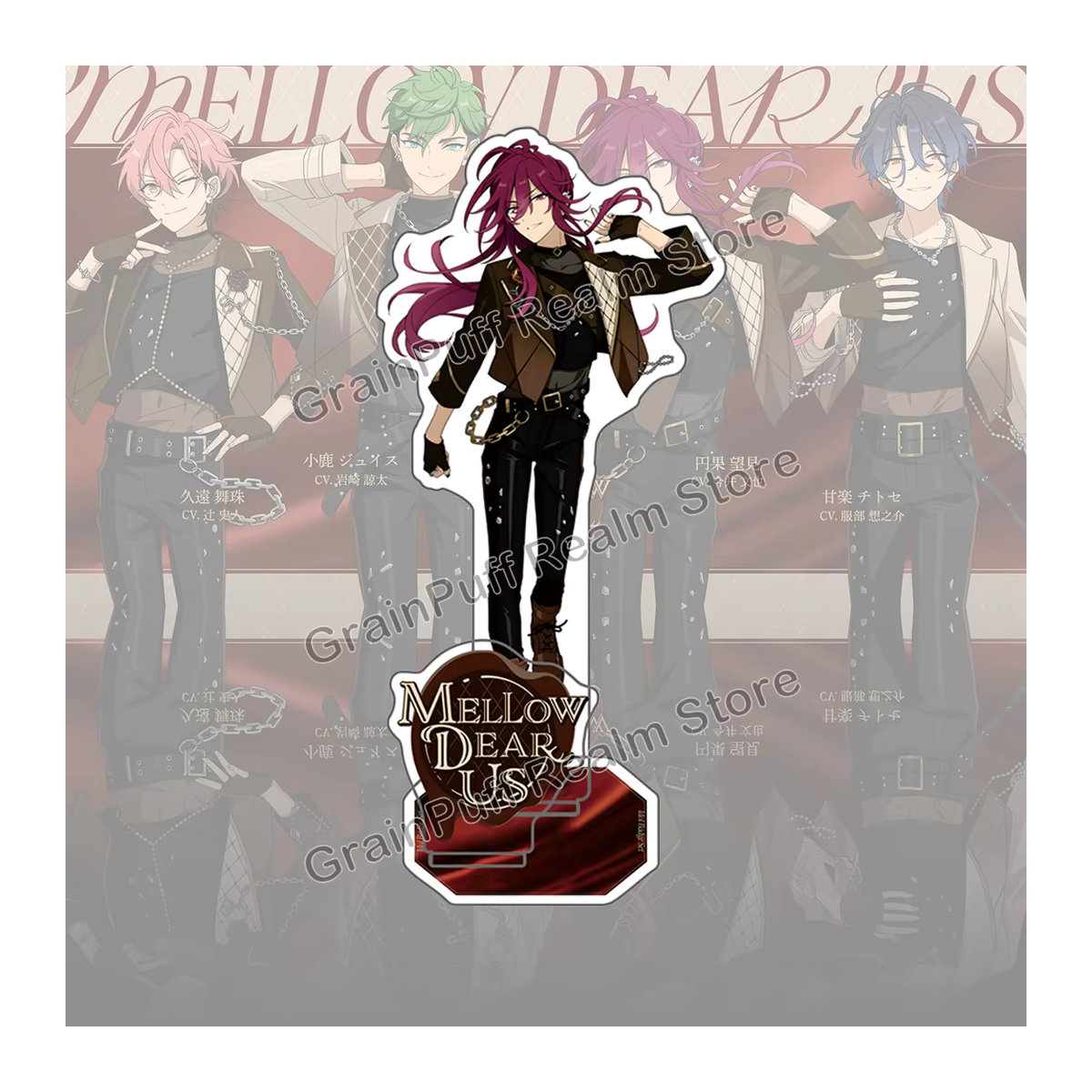 Ensemble Stars MELLOW DEAR US Acryl Standee Juis, Nozomi, Mashu, Chitose Sammlerfigur aus Kunststoff in Mehrfarbig - Bild 2