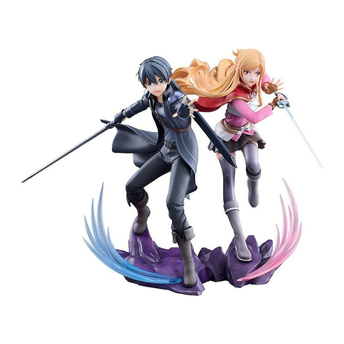 ENSOUTOYS Sword Art Online Scherzo of Dark Twilight Kirito und Asuna Figuren-Set, mehrfarbig, Kunststoff - Bild 1