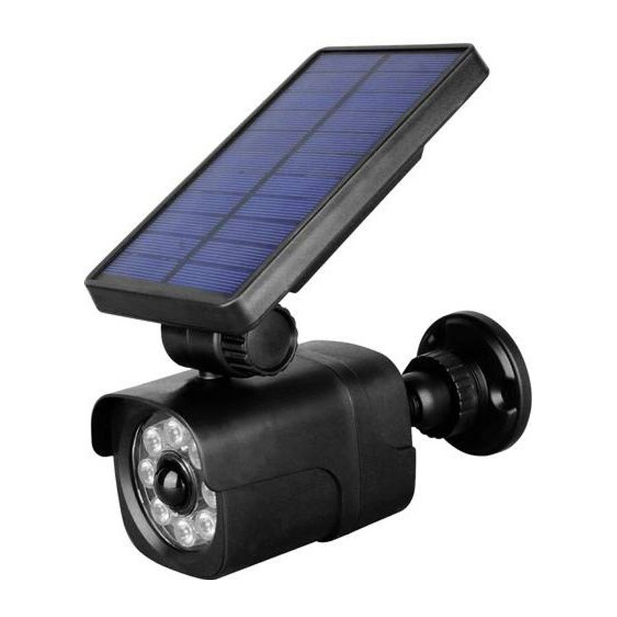 ENTAC ESLCAM-SMD Solar-Wandstrahler mit LED und Bewegungsmelder, Schwarz, IP65 wasserdicht - Bild 1