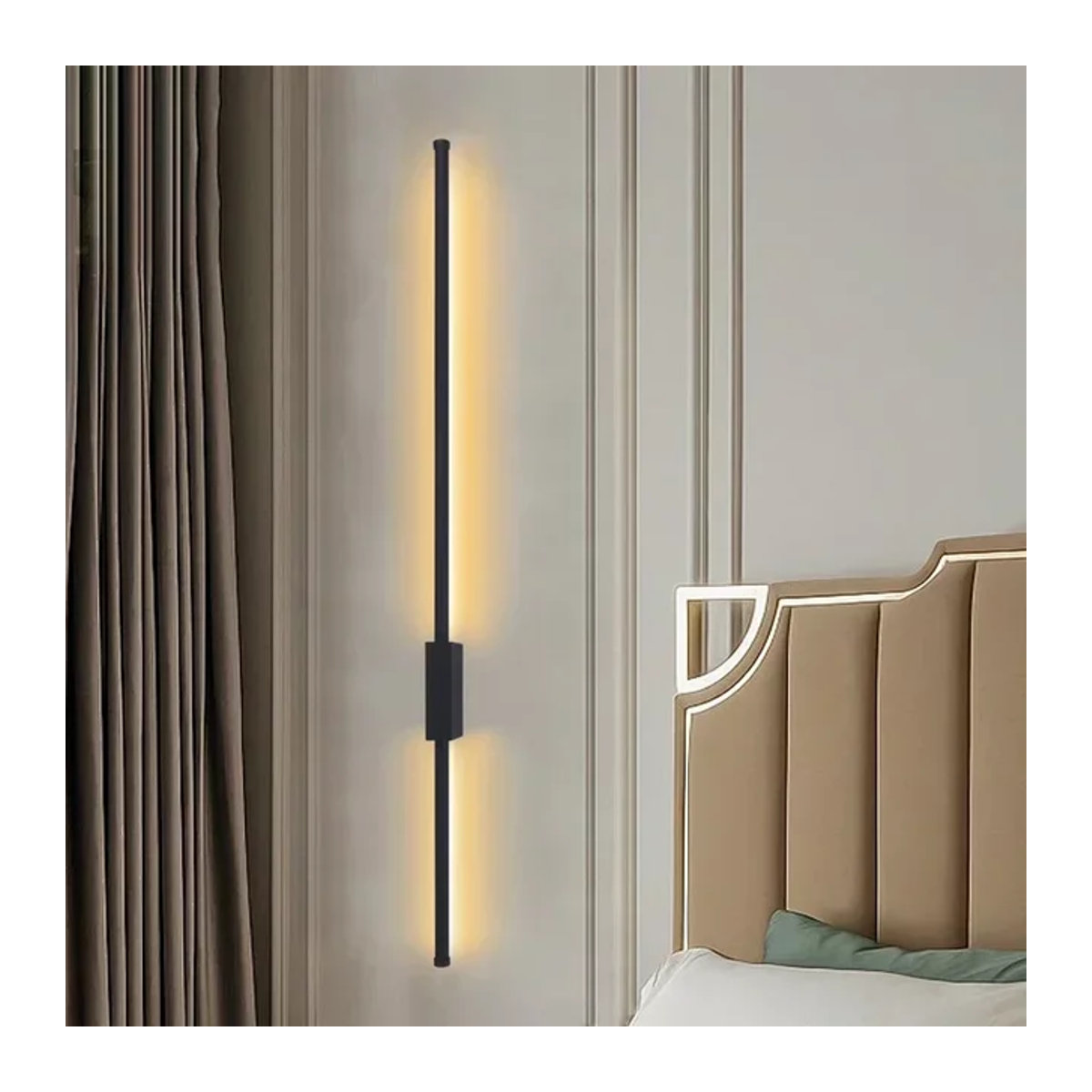 EnwYe LED Wandleuchte in Schwarz aus Aluminium im skandinavischen Design für Innenräume - Bild 1