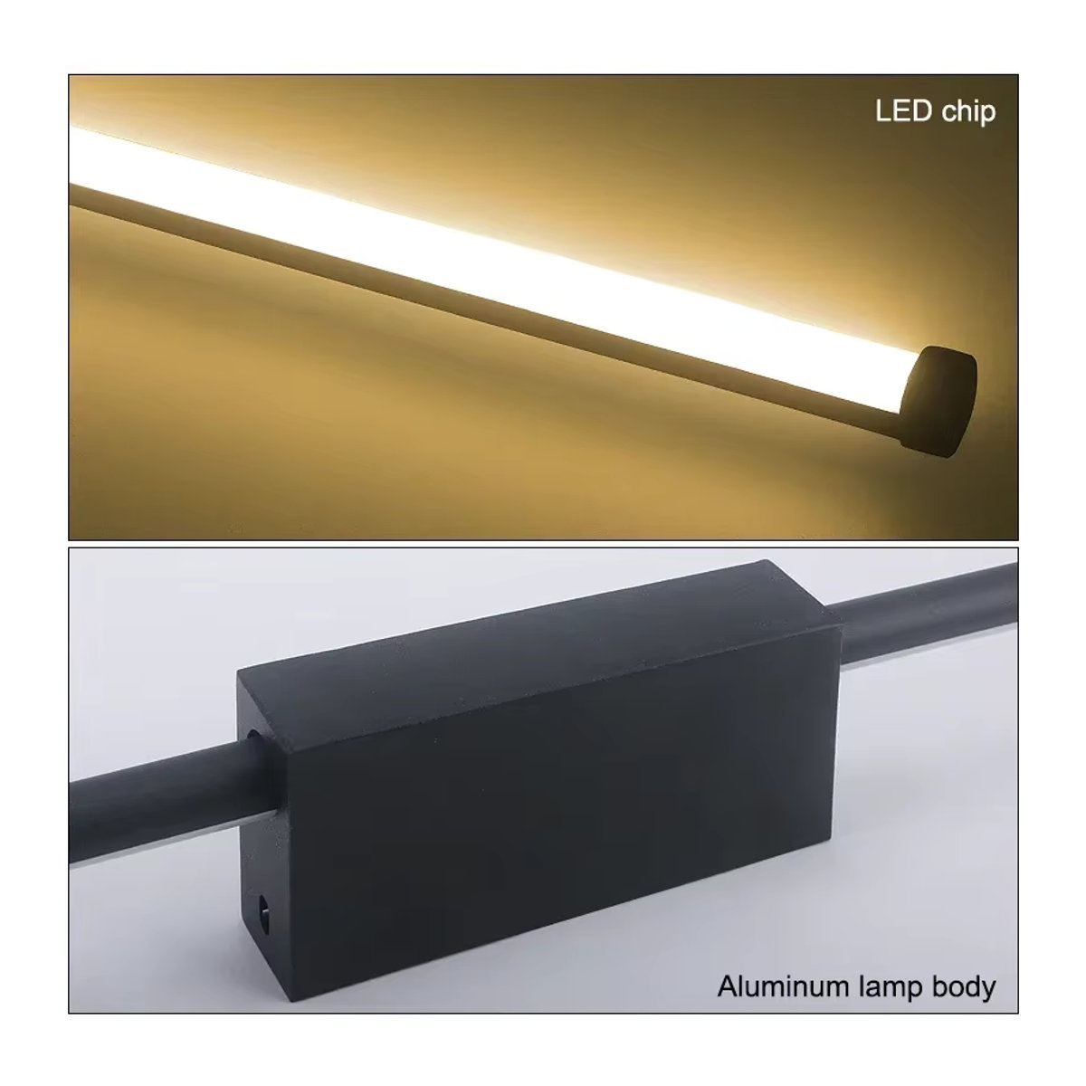 EnwYe LED Wandleuchte in Schwarz aus Aluminium im skandinavischen Design für Innenräume - Bild 3