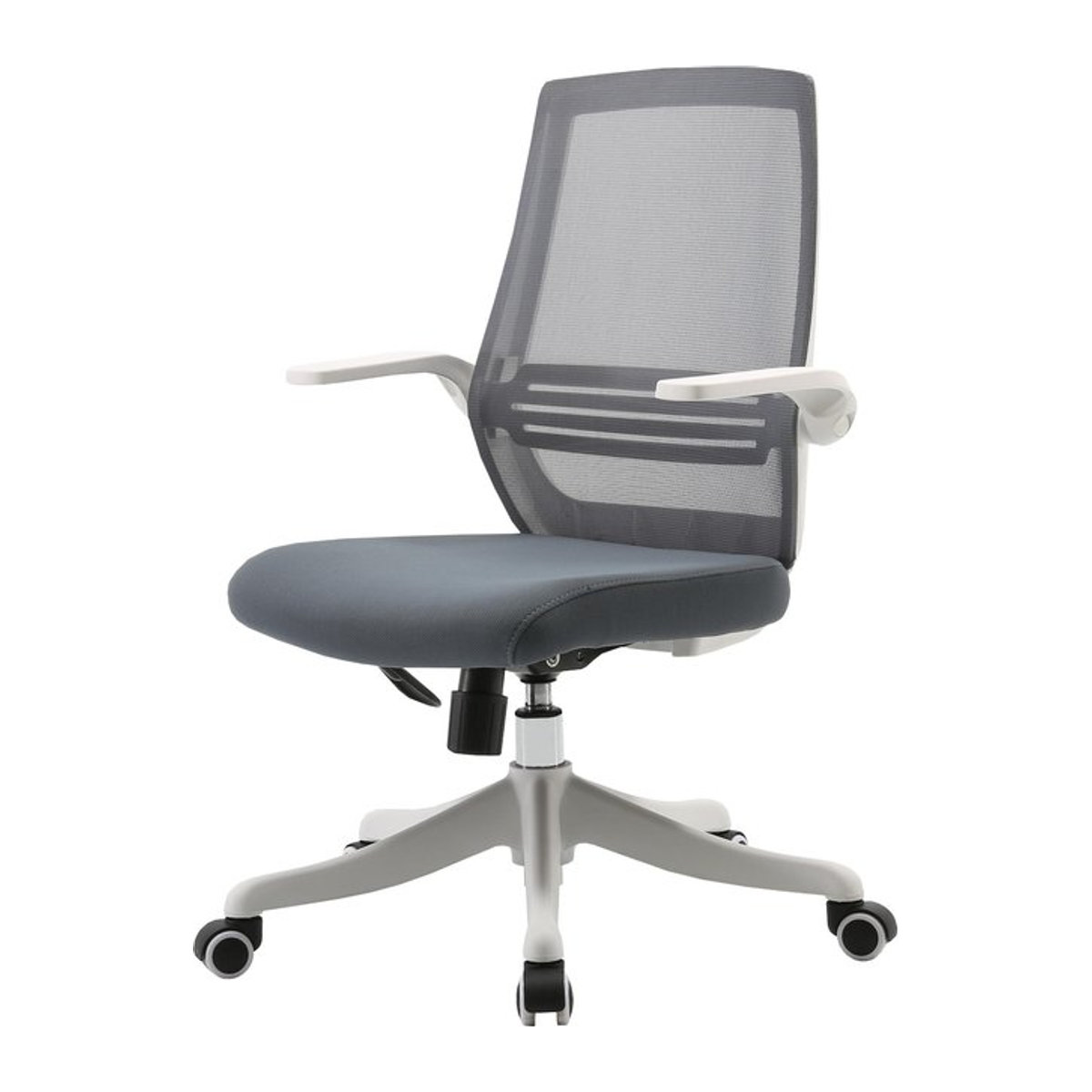 Ergonomischer Bürostuhl MCW-J88 in Grau mit Taillenstütze und anhebbaren Armlehnen - Bild 1