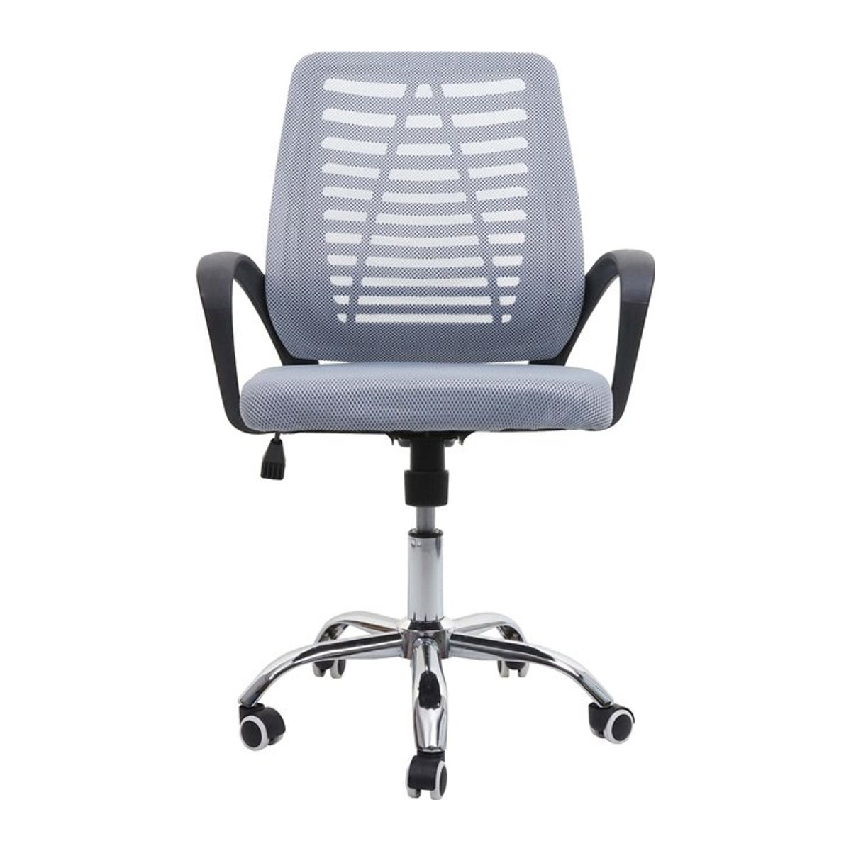 Ergonomischer Bürostuhl MCW-L44 in Grau mit Netzbezug und modernem Design - Bild 1