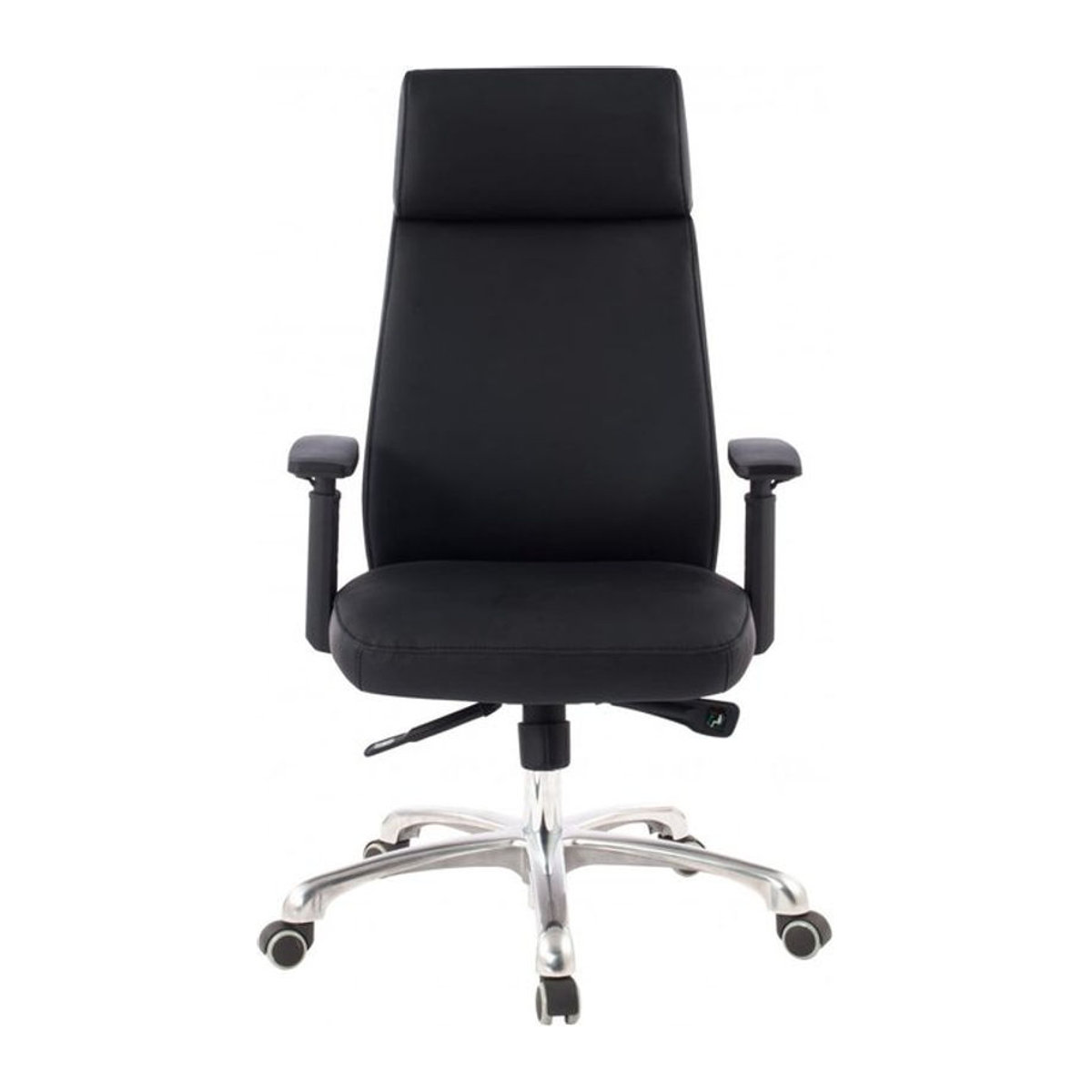 Ergonomischer Chefsessel PORTO von Finebuy aus schwarzem Echtleder als moderner Bürostuhl und Drehstuhl - Bild 1