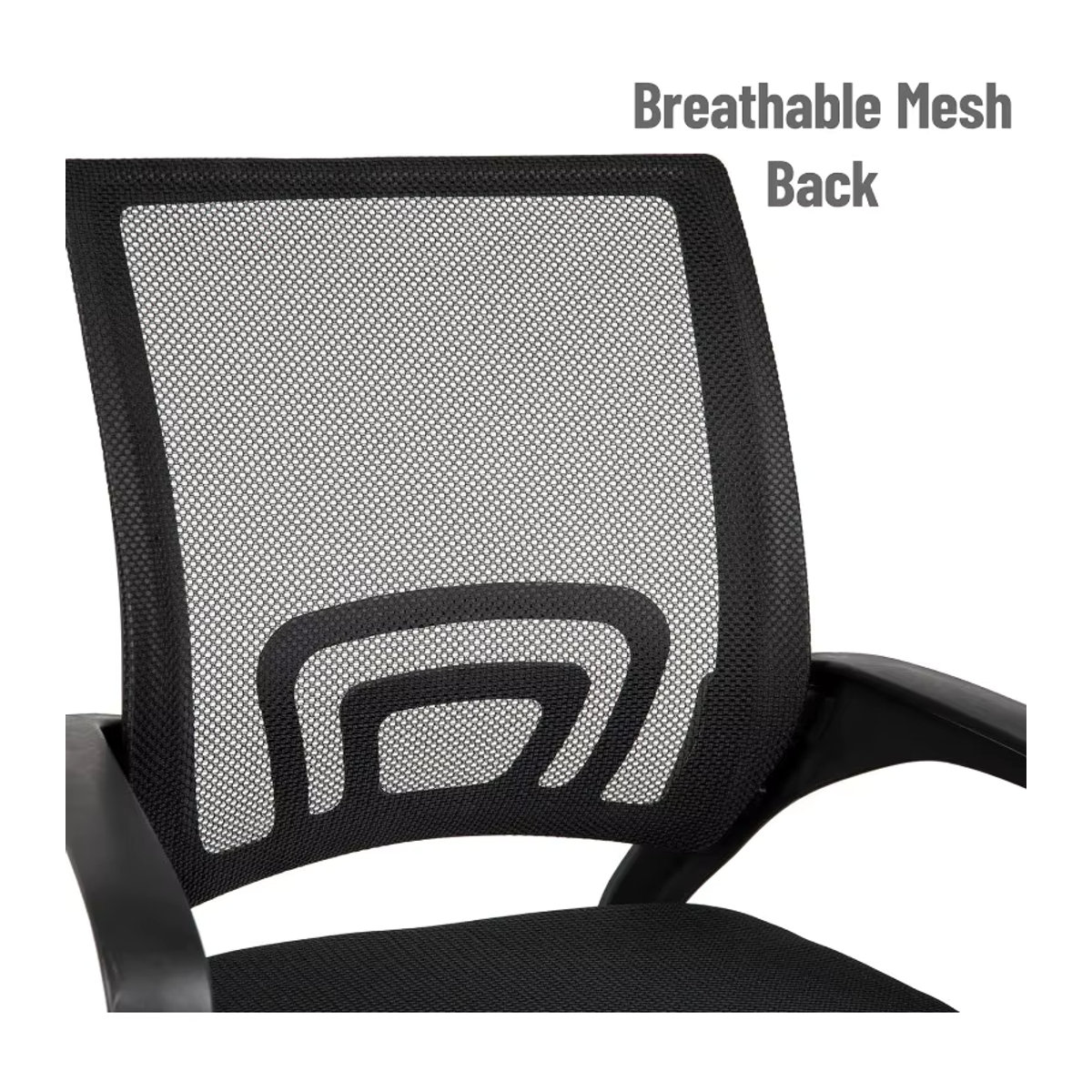 Ergonomischer Gaming-Stuhl von SUITU in Schwarz mit Mesh-Rückenlehne für dein Home-Office und Büro - Bild 3